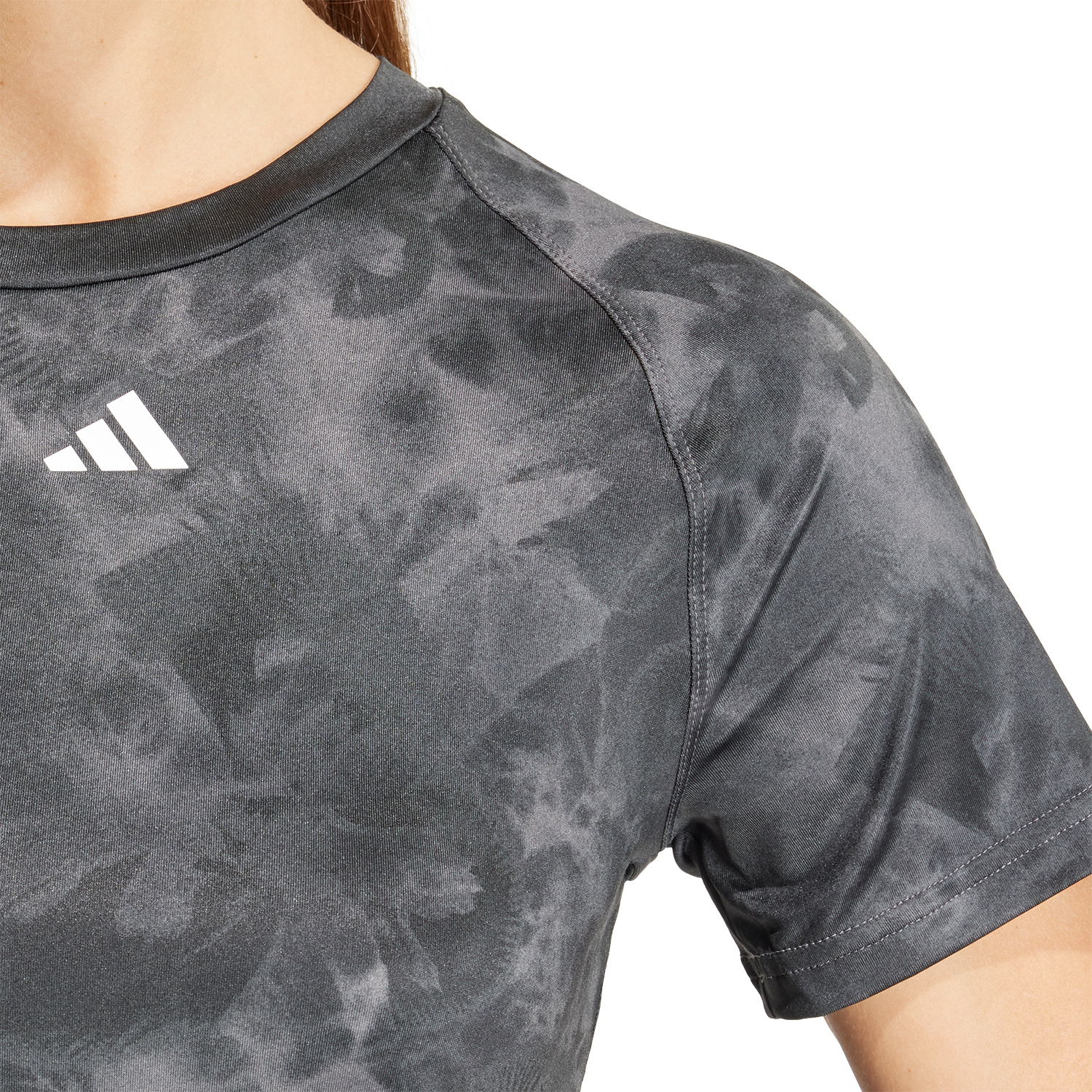 adidas AOP Flower T-Shirt - Grey Five/Carbon