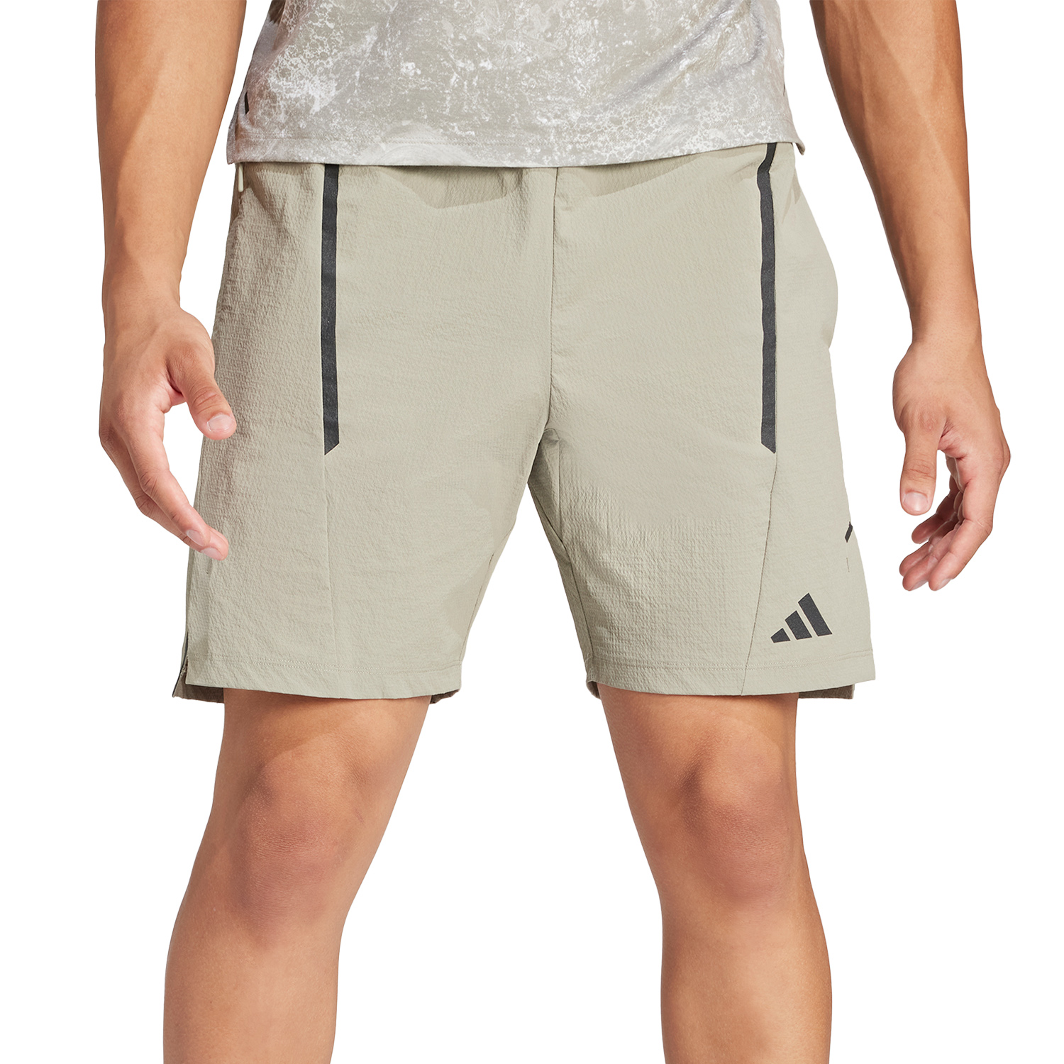 adidas D4T adistrong 5in Shorts - Silver Pebble/Black