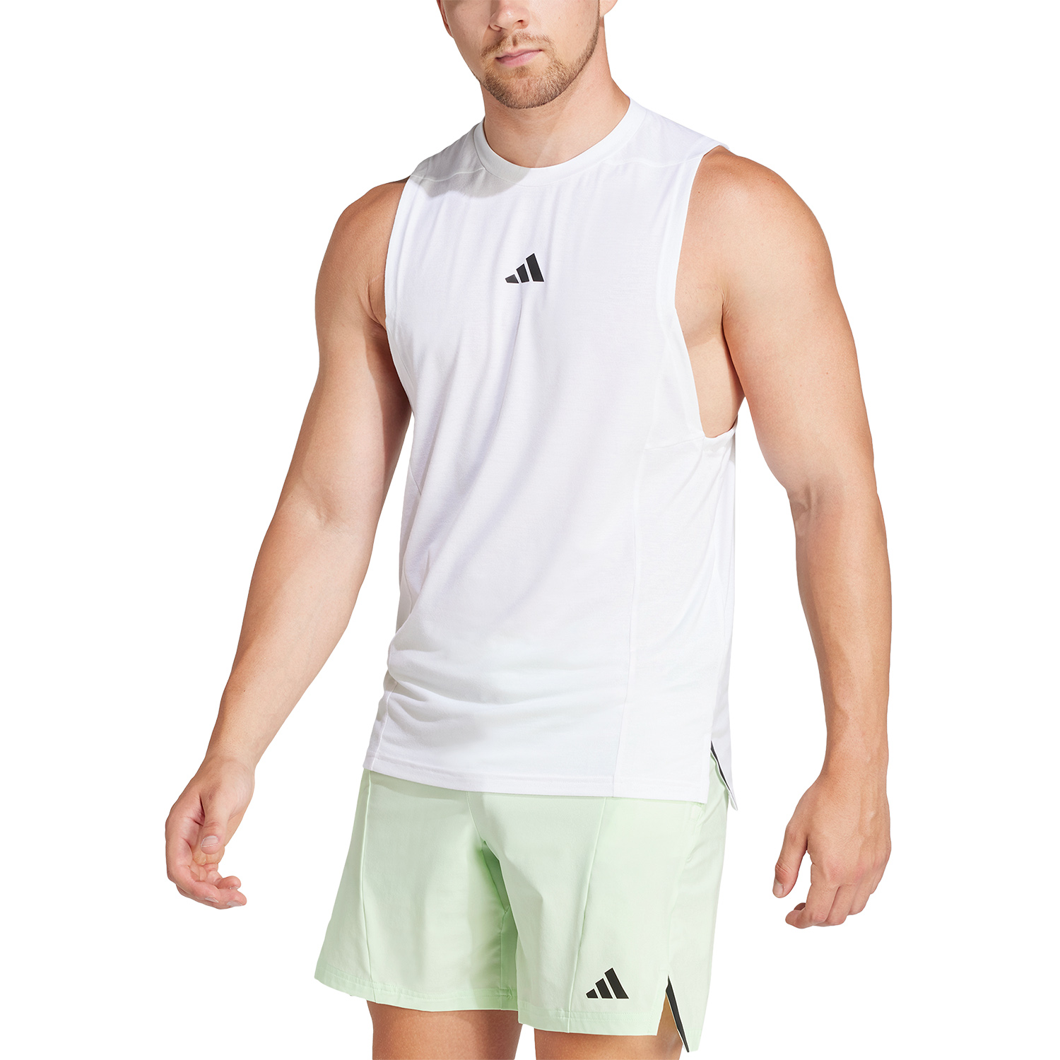 adidas D4T AEROREADY Tank - White