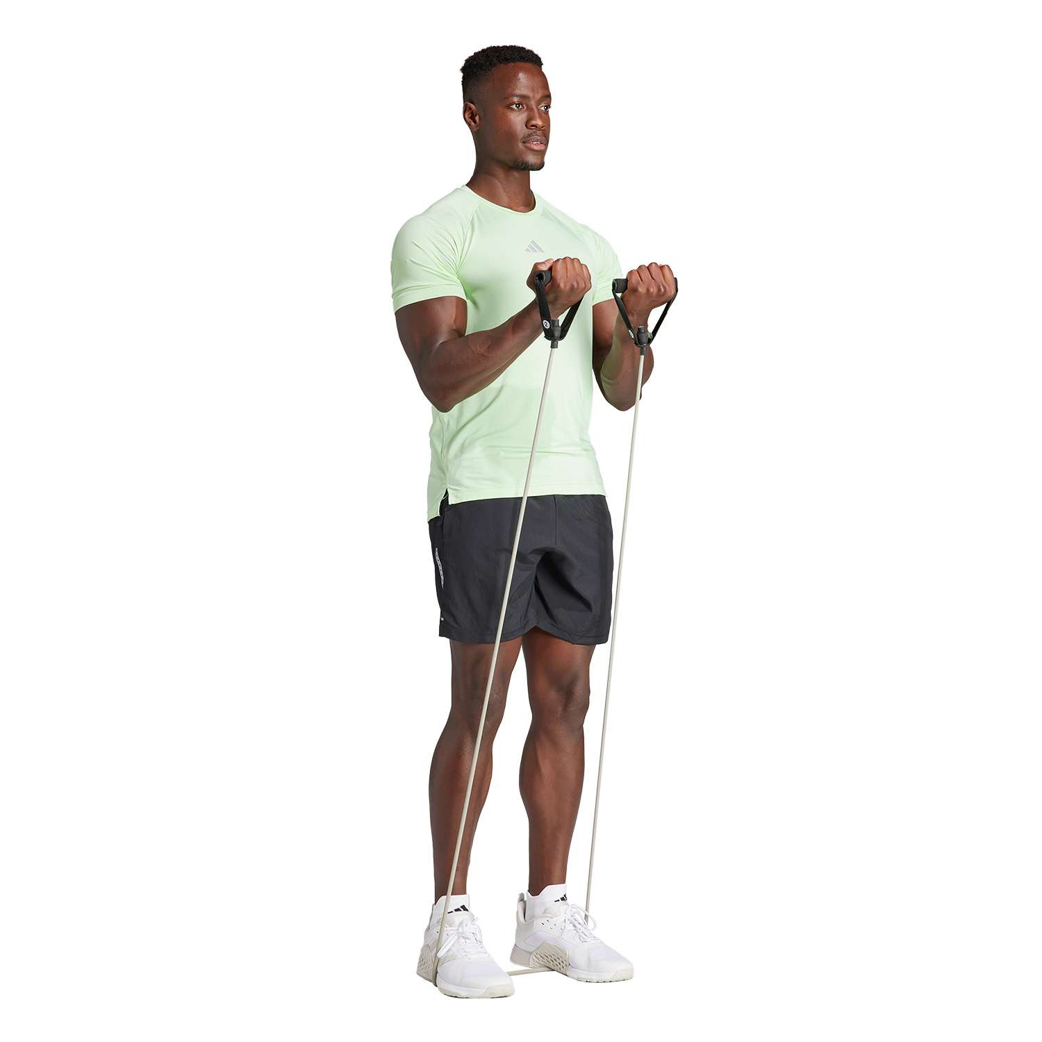 adidas Gym+ T-Shirt - Semi Green Spark