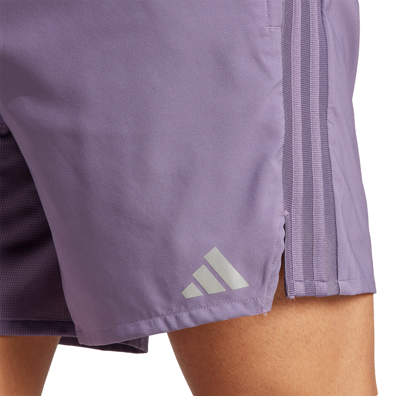 adidas HIIT 3 Stripes 7in Shorts - Shadow Violet