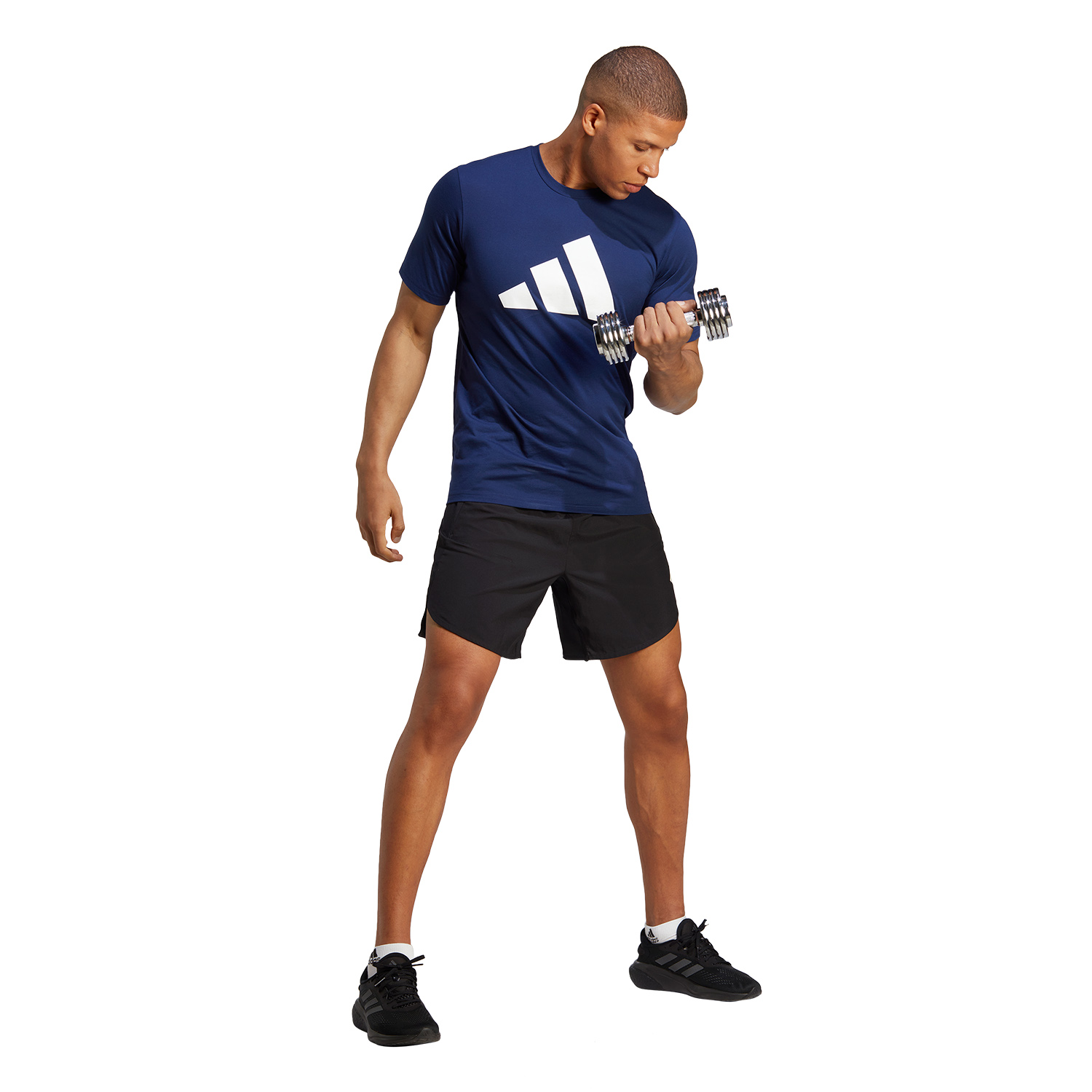 adidas New Lift T-Shirt - Dark Blue/White