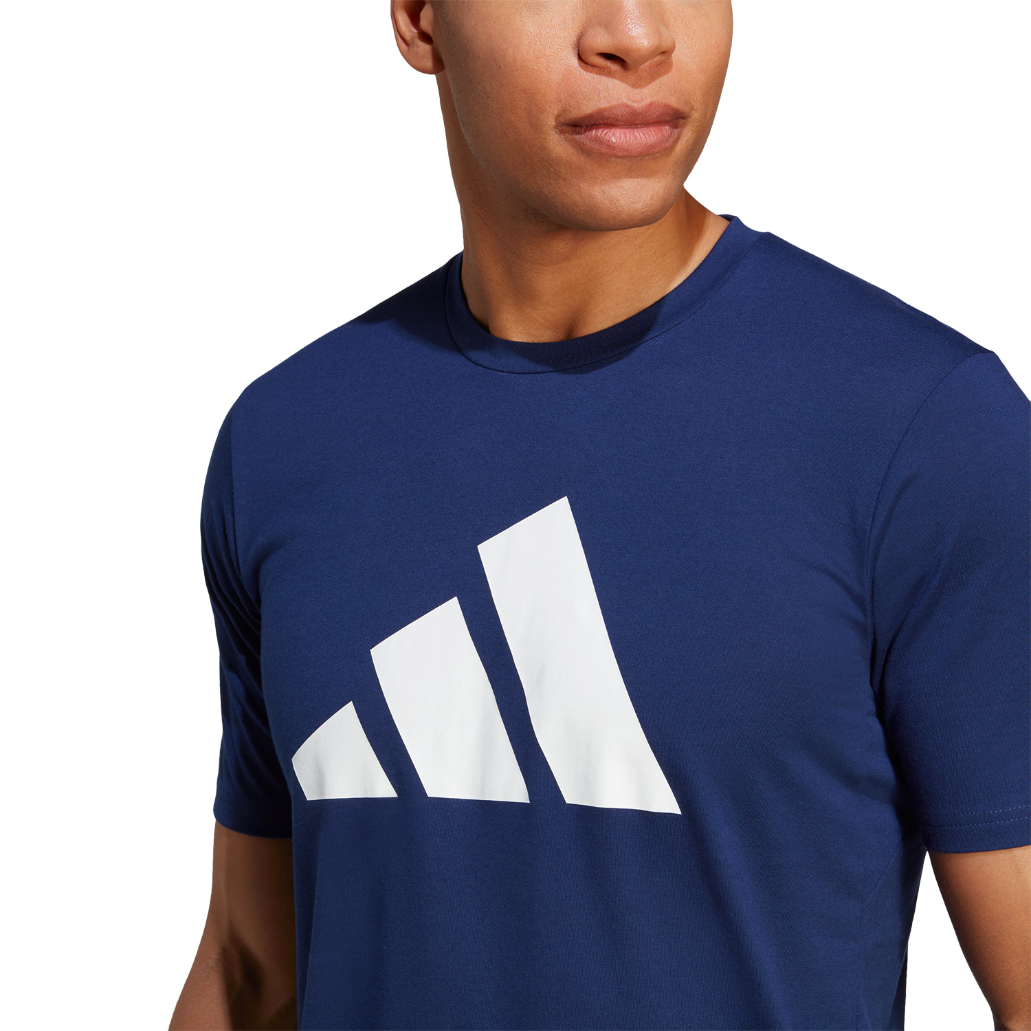 adidas New Lift Men's Training T-Shirt - Dark Blue/White