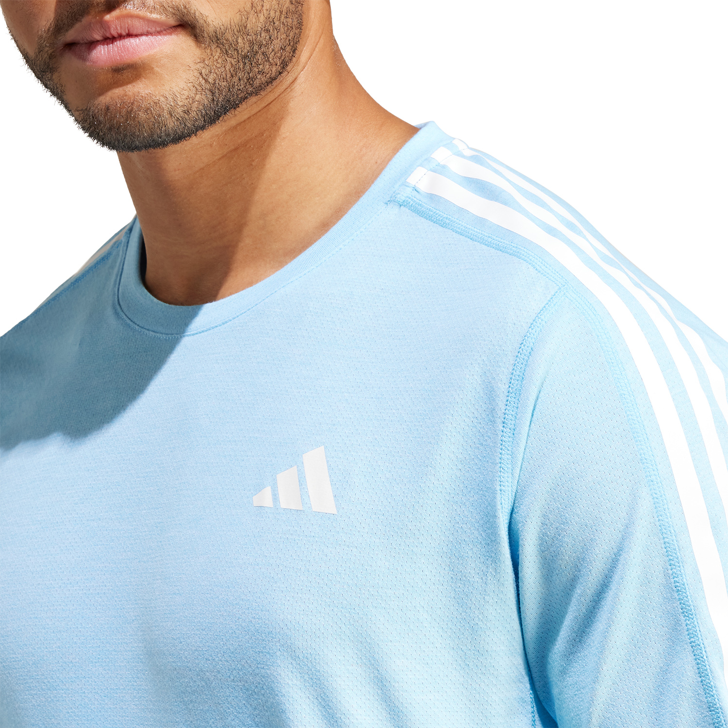 adidas OTR 3S Logo Camiseta - Semi Blue Burst/White