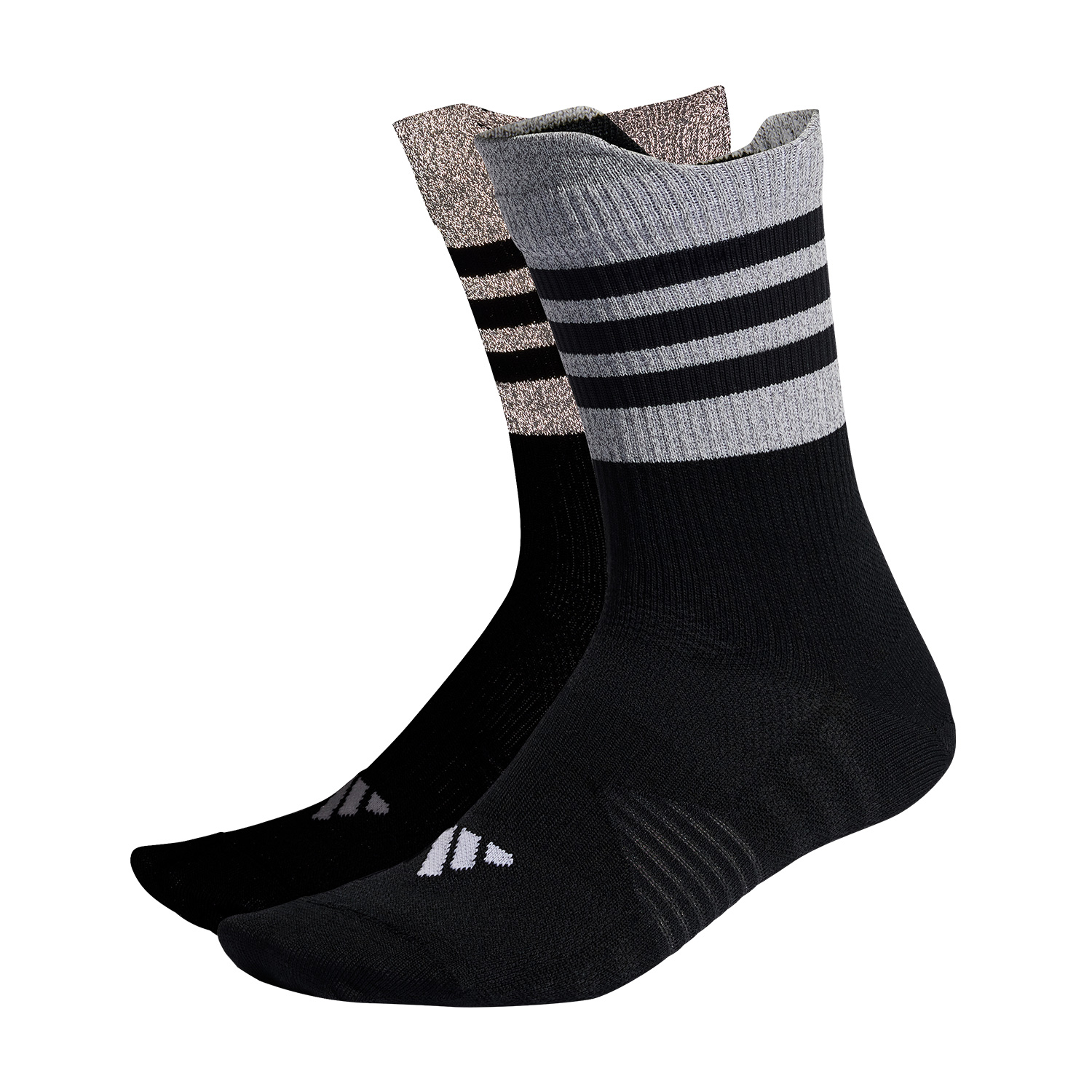 adidas Reflective HEAT.RDY Socks - Black/Reflective Silver/White/Grey Three
