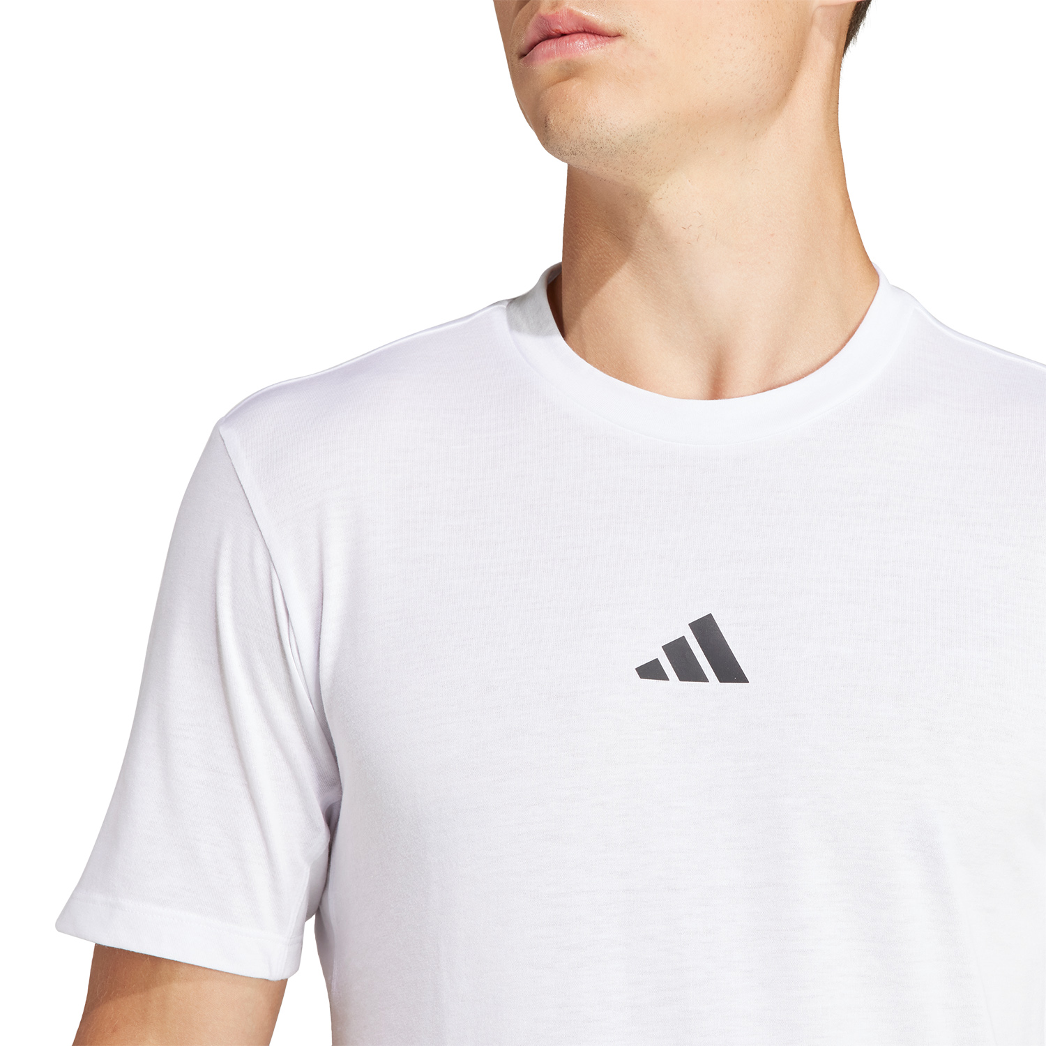 adidas Workout Logo Men's Training T-Shirt - White/Black