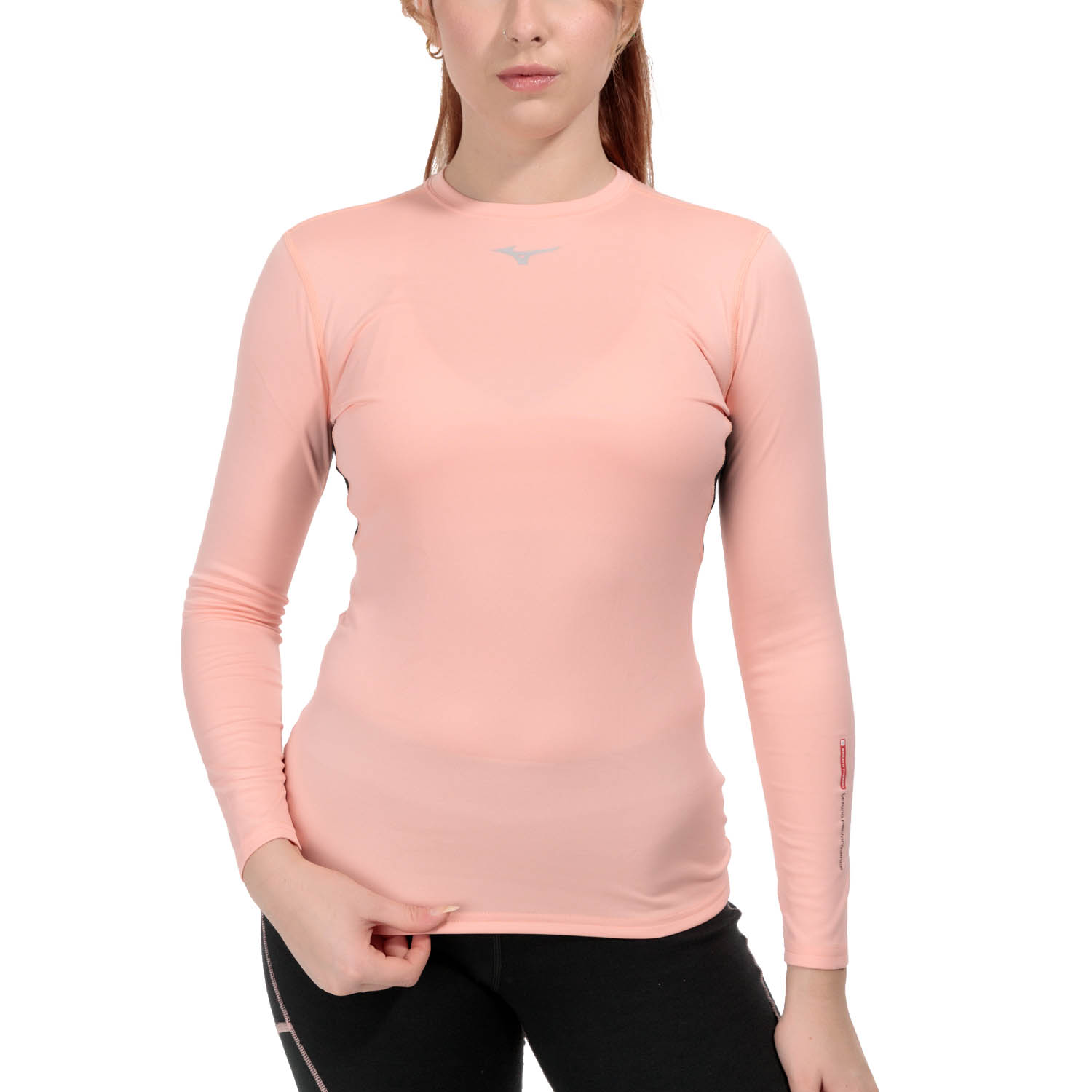 Mizuno Mid Weight Breath Thermo Shirt - Apricot Blush