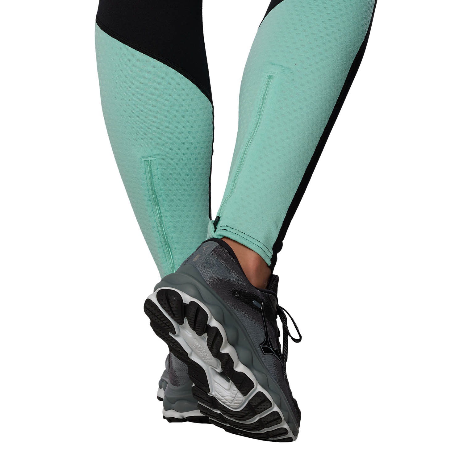 Mizuno Warmalite Tights - Black/Beveled Glass