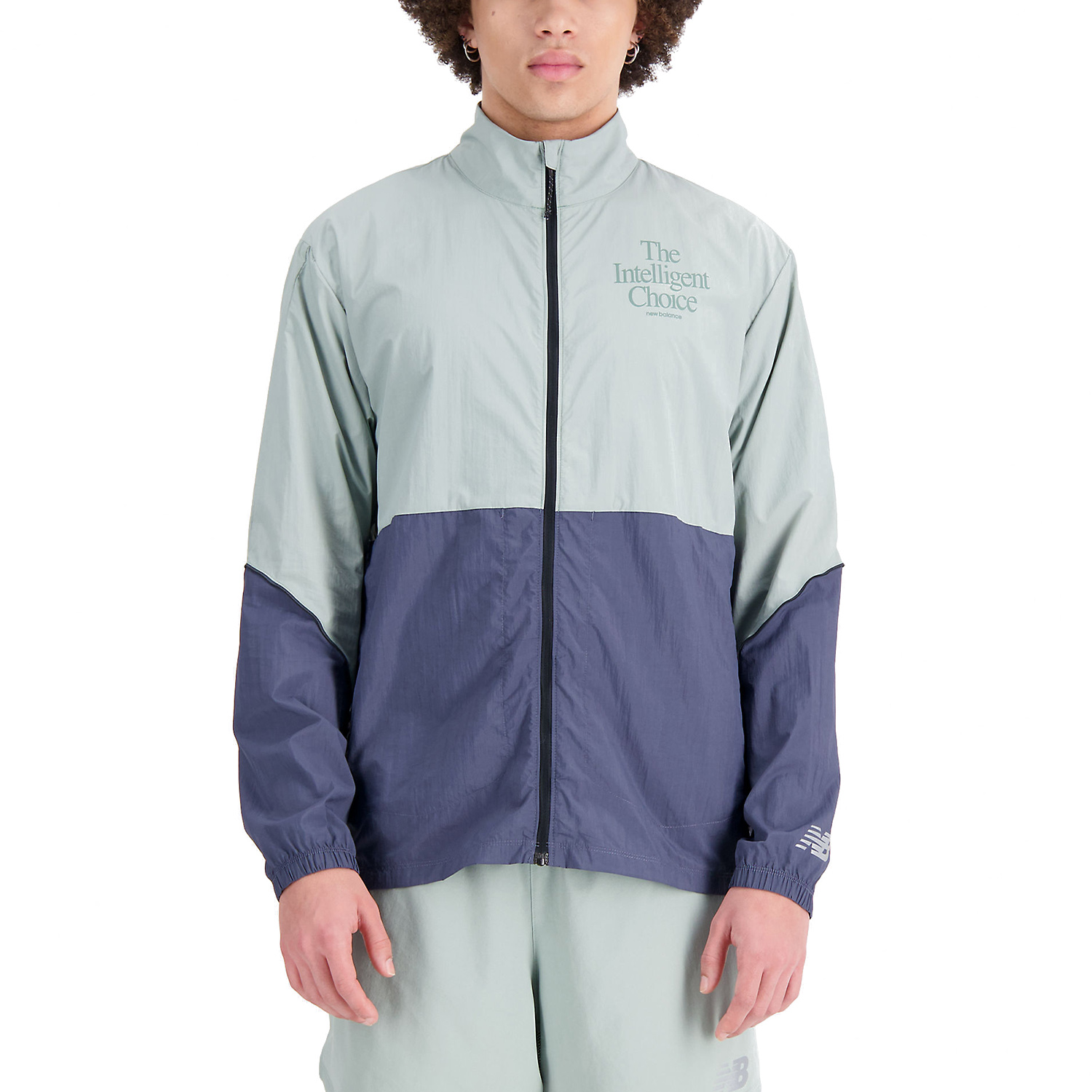 New Balance Graphic Impact Men's Running Jacket - Juniper