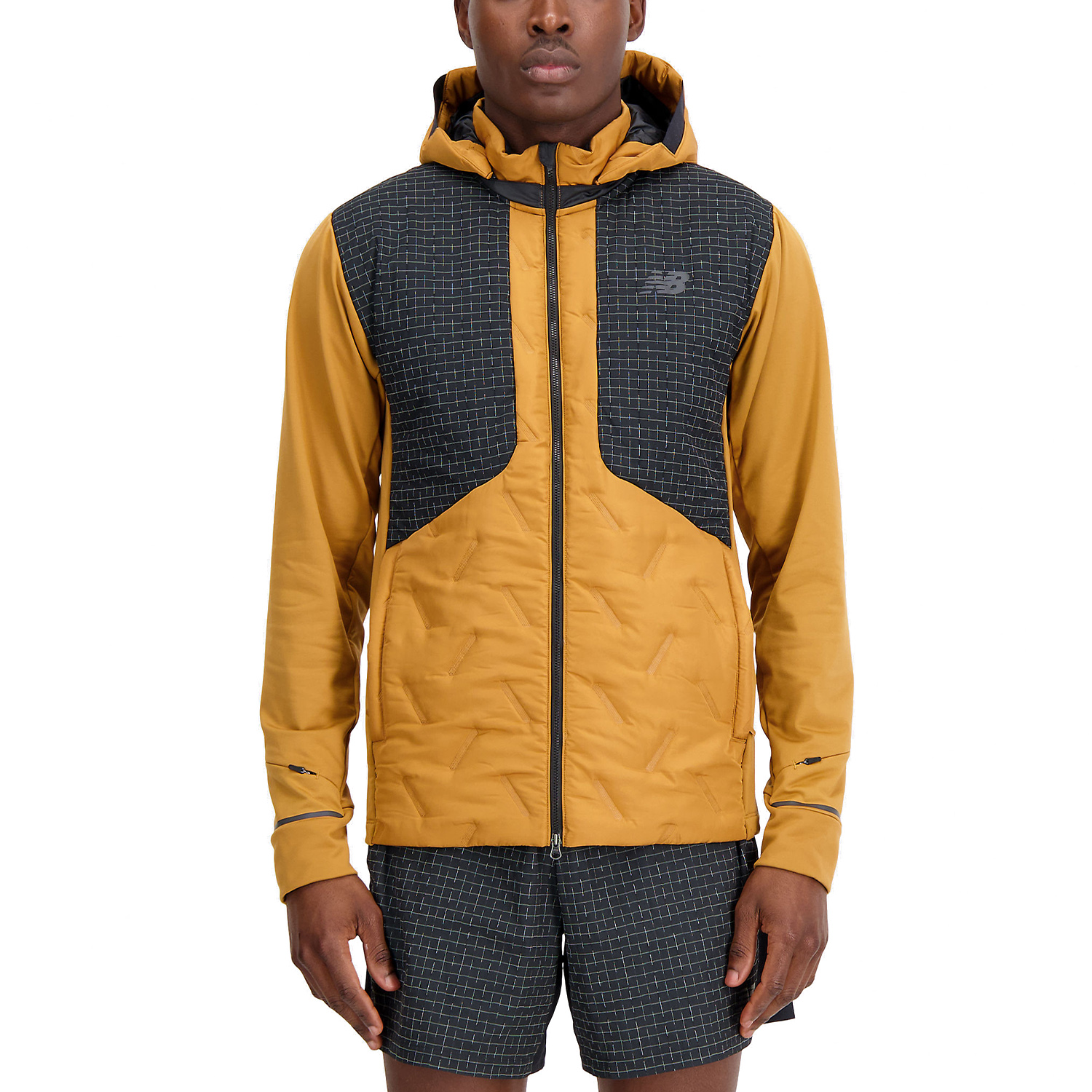 New Balance Impact Run Luminous Heat Jacket - Tobacco