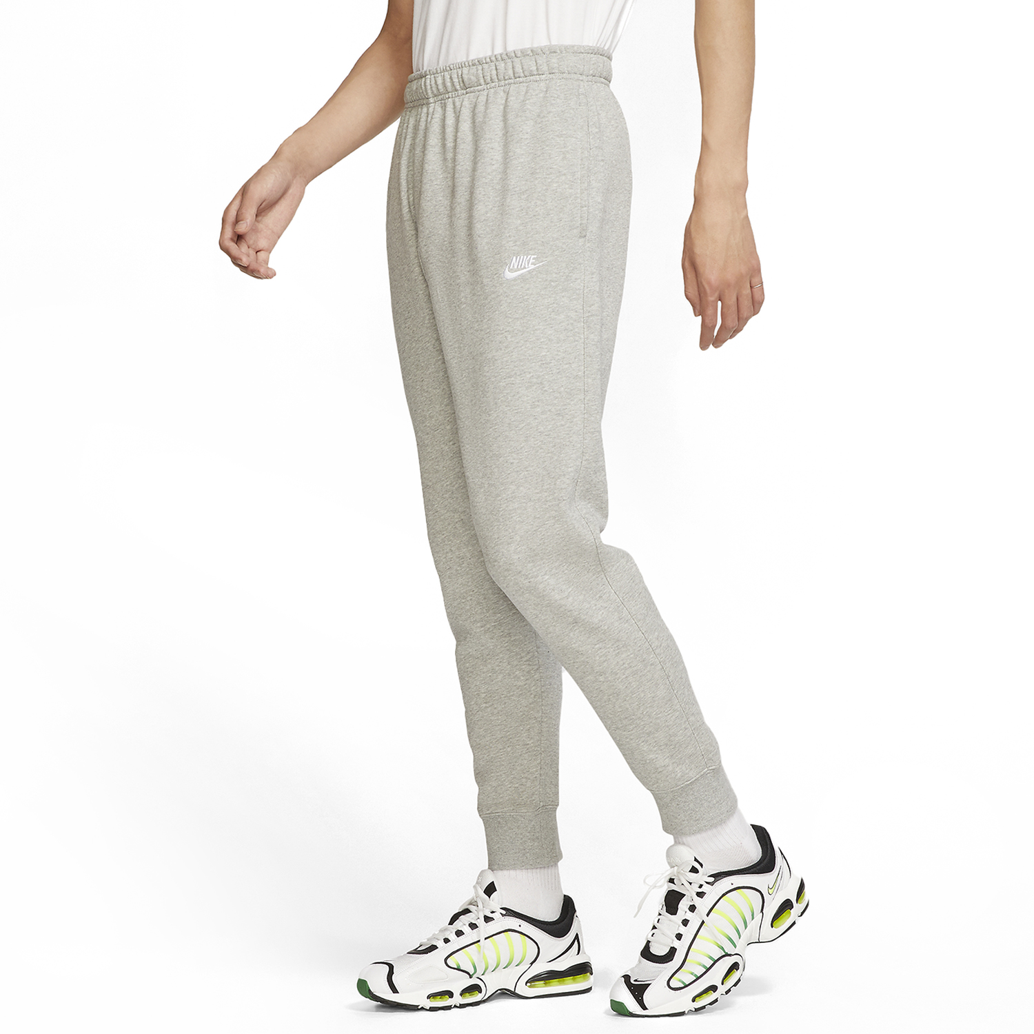 Nike Club Pantaloni - Dark Grey Heather/Matte Silver/White