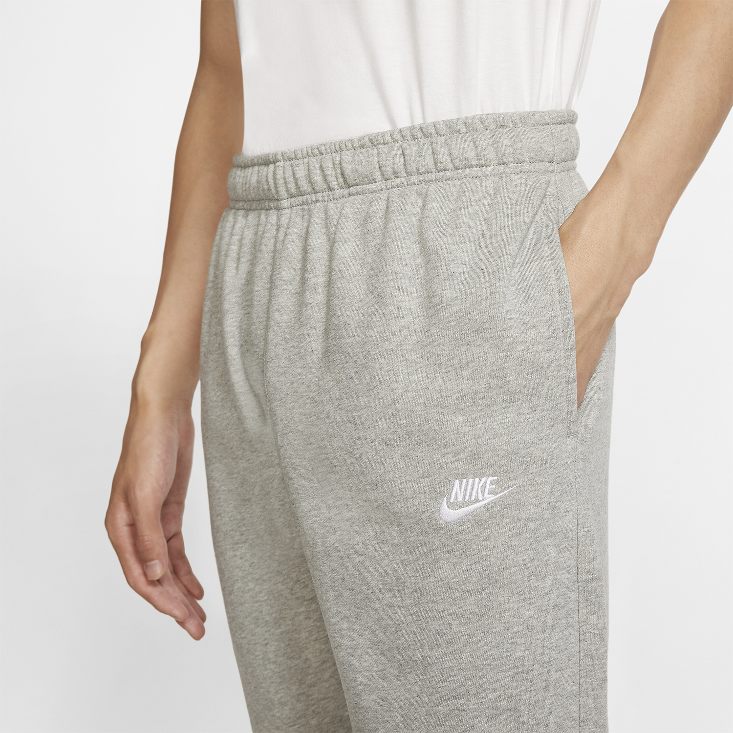 Nike Club Pants - Dark Grey Heather/Matte Silver/White