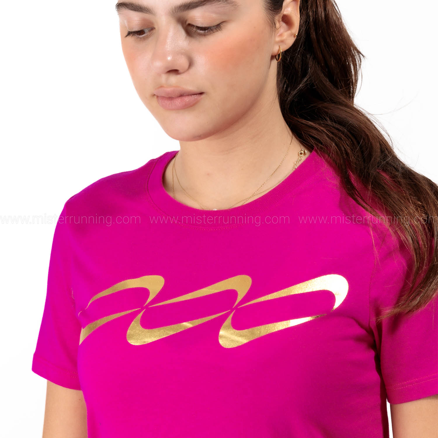 Nike Dri-FIT Crew Maglietta - Fireberry