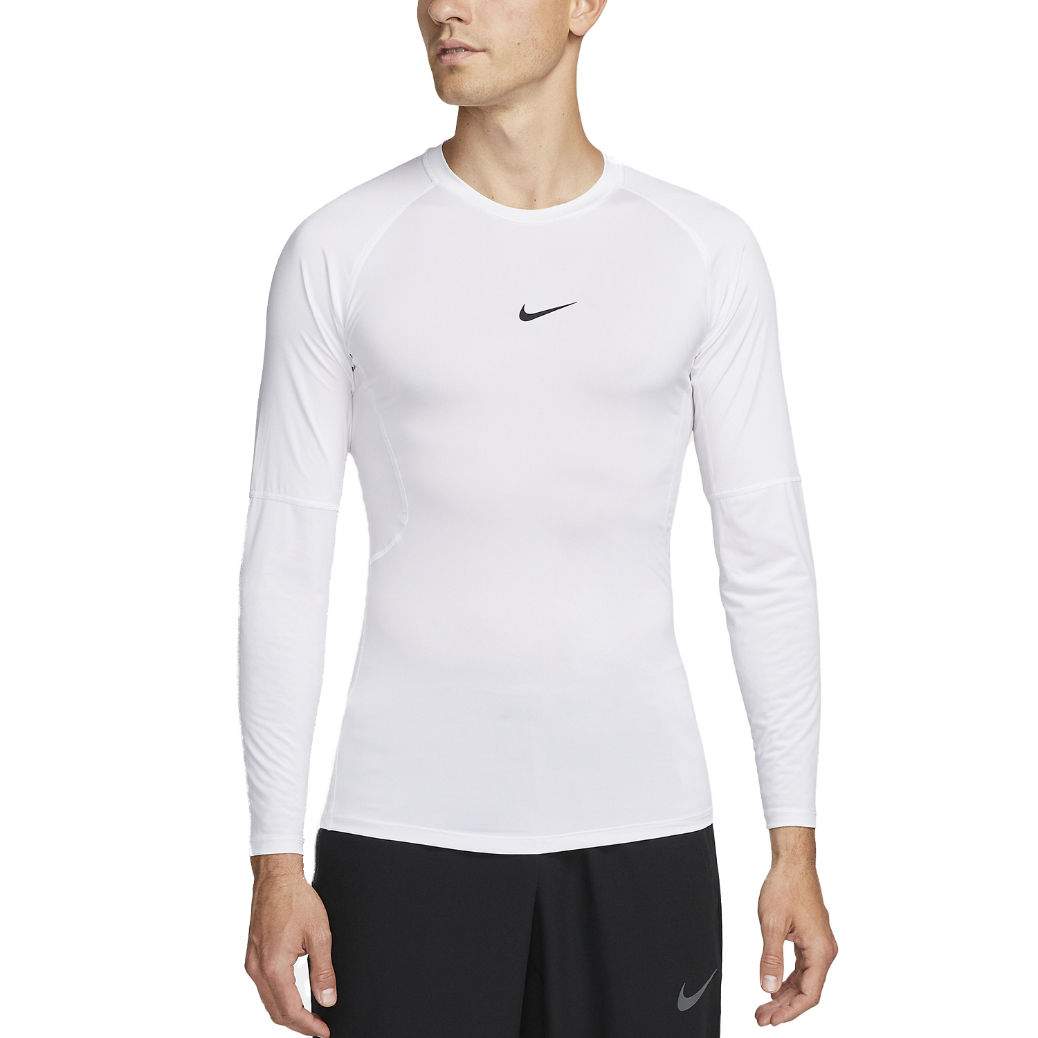Nike Dri-FIT Logo Men's Training Shirt - White/Black