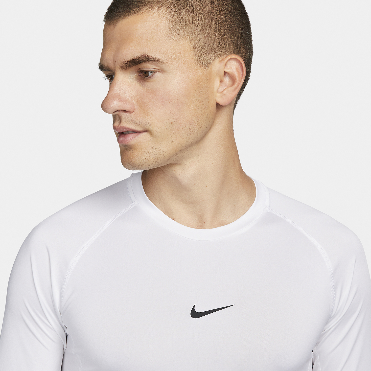 Nike Dri-FIT Logo Shirt - White/Black