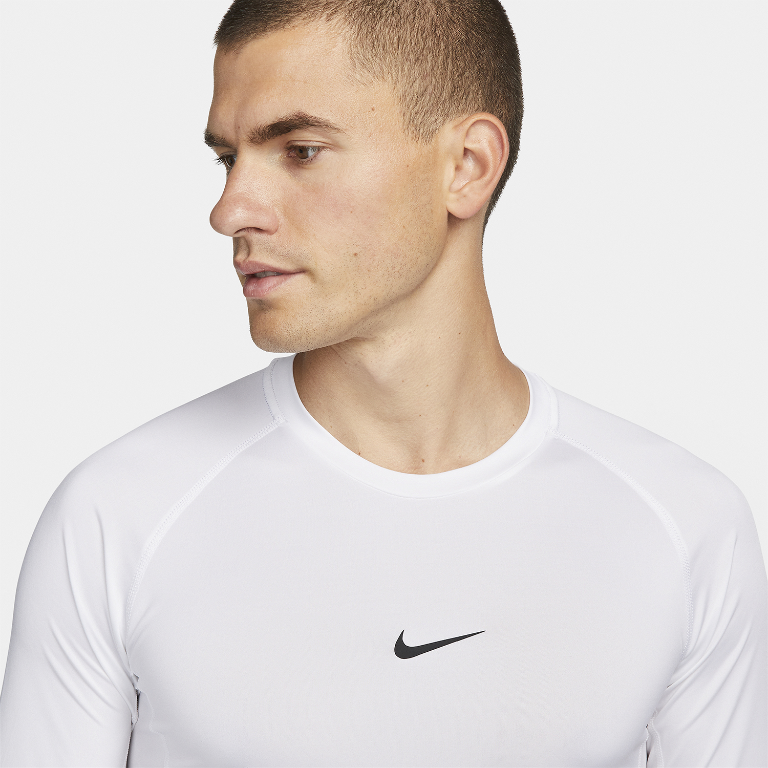 Nike Dri-FIT Logo Camisa - White/Black