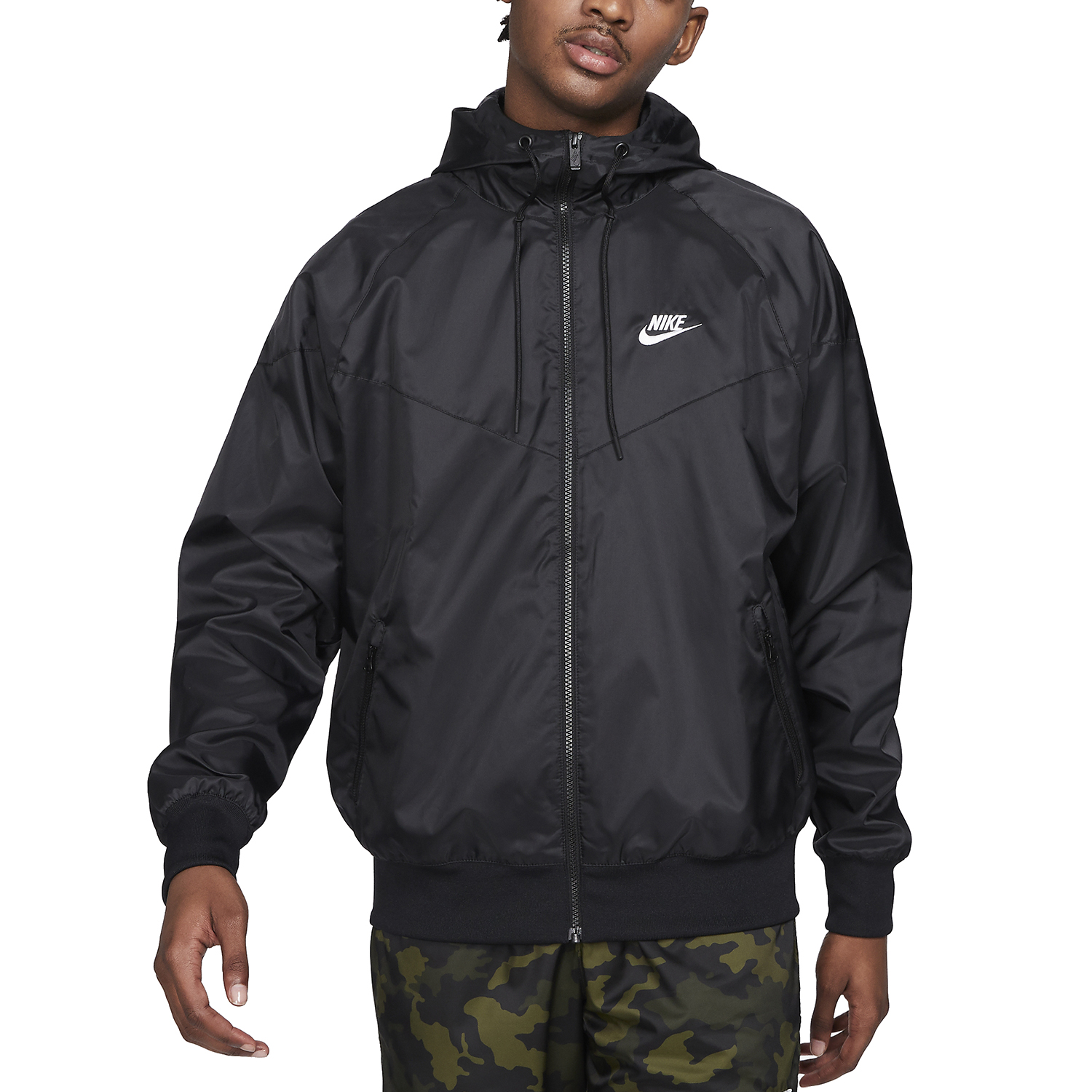 Nike Heritage Essentials Windrunner Giacca - Black/White