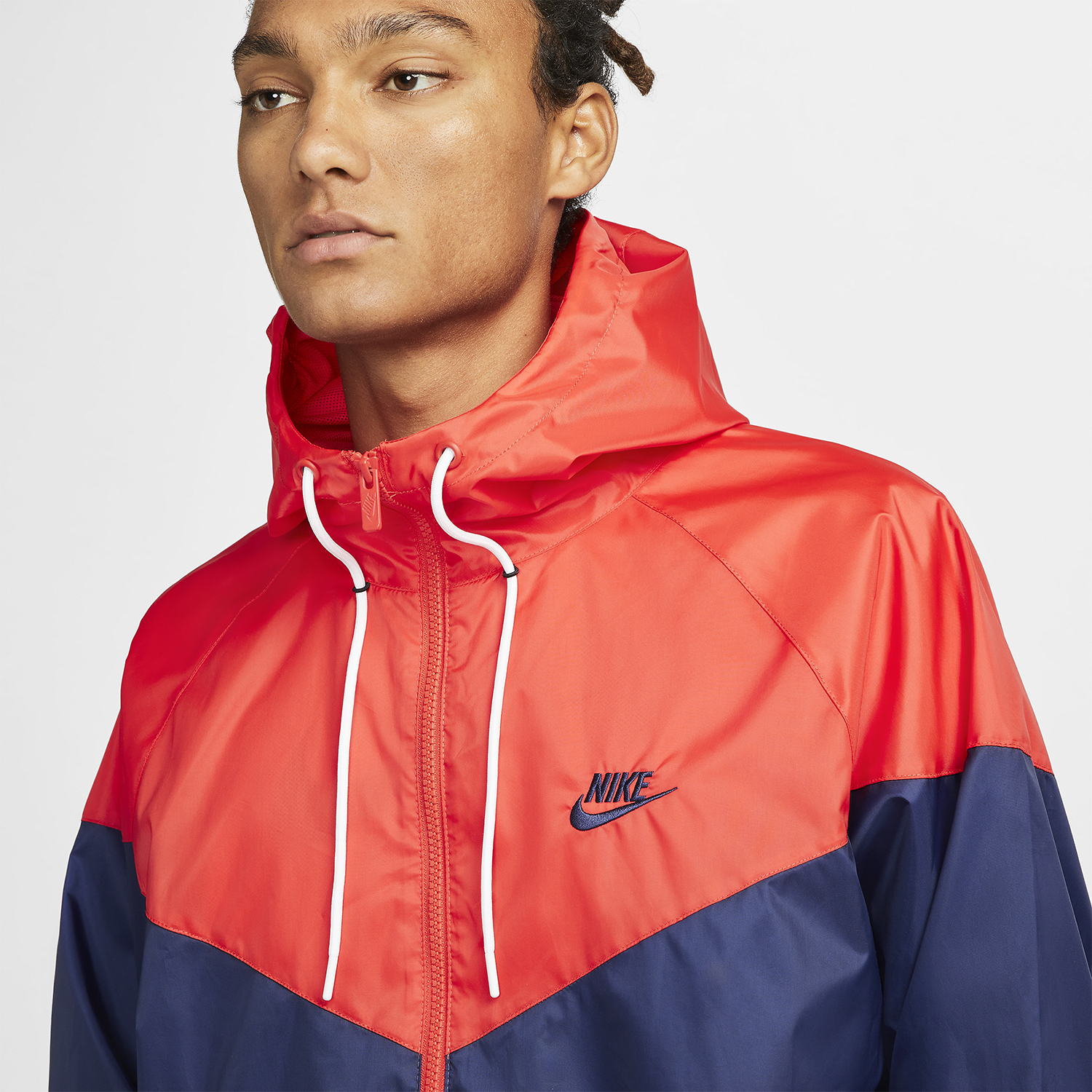 Nike Heritage Essentials Windrunner Jacket - Midnight Navy/Light Crimson