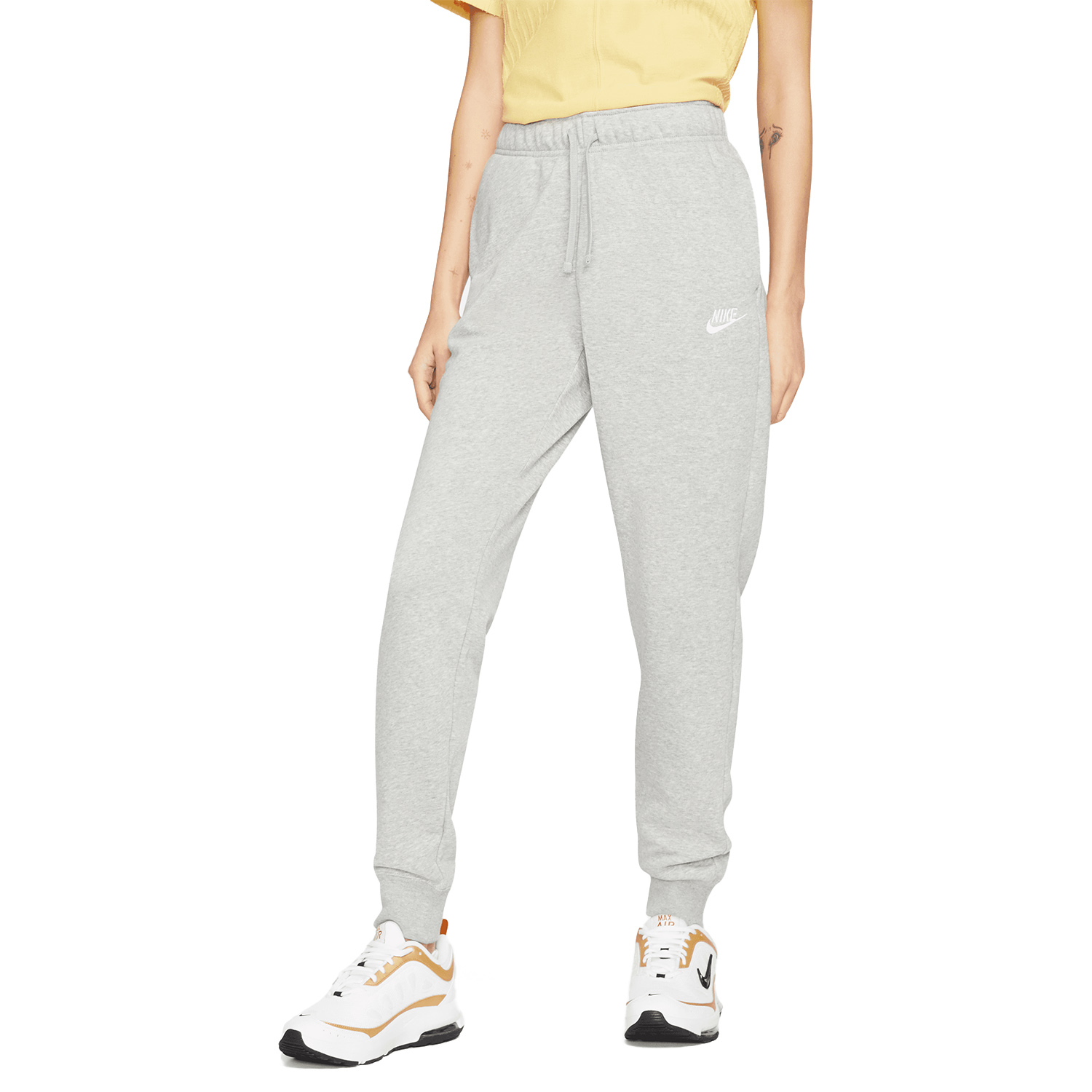 Nike Club Pants - Dark Grey Heather/White