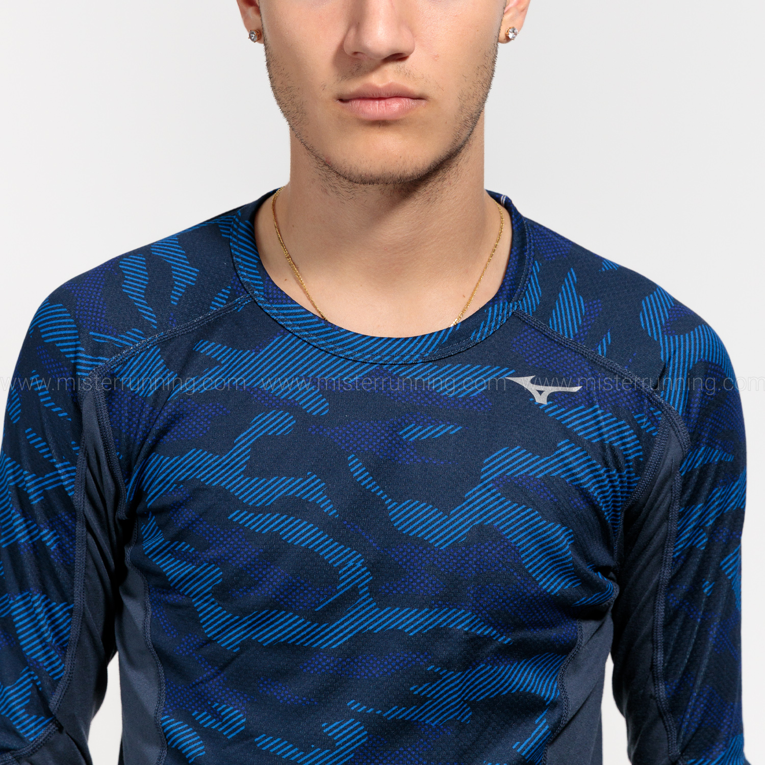 Mizuno Virtual Body G3 Crew Shirt - Surf Blue