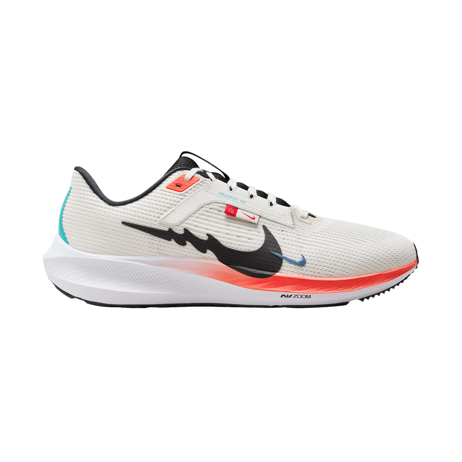 Nike Air Zoom Pegasus 40 - Sail/Black/White/Bright Crimson