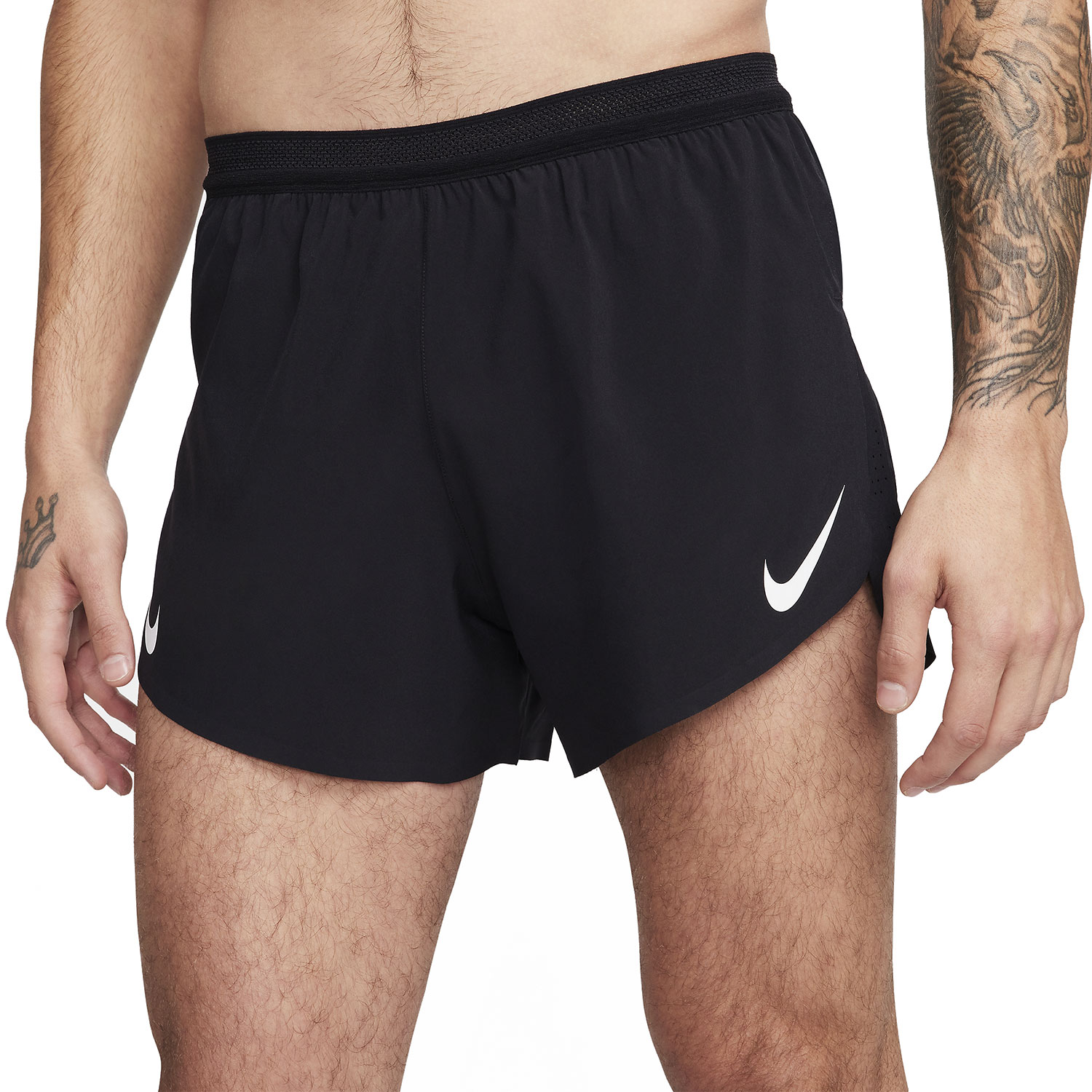 Nike Dri-FIT ADV AeroSwift 4in Pantaloncini - Black/Summit White