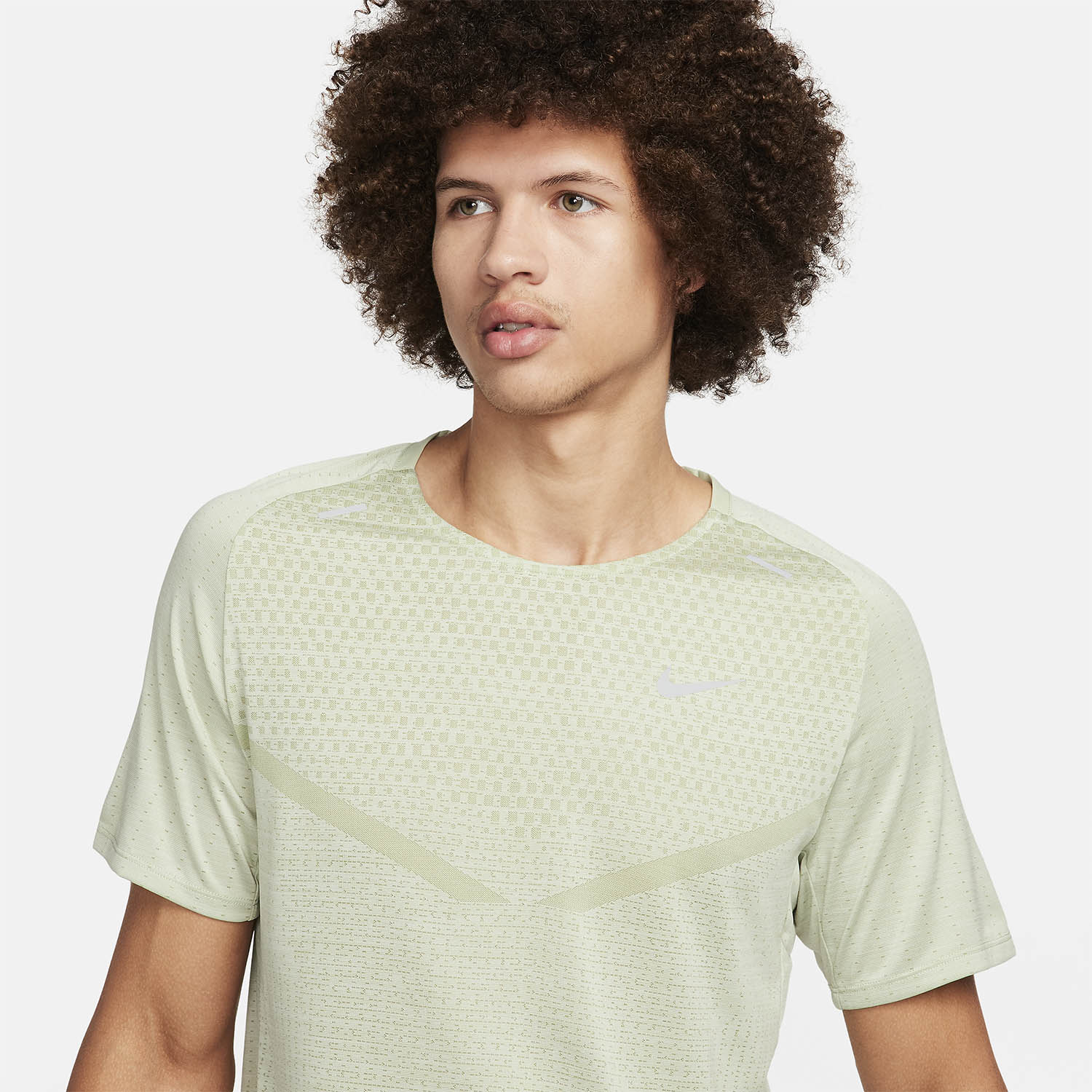 Nike Dri-FIT ADV Techknit Ultra T-Shirt - Olive Aura/Sea Glass/Reflective Silver