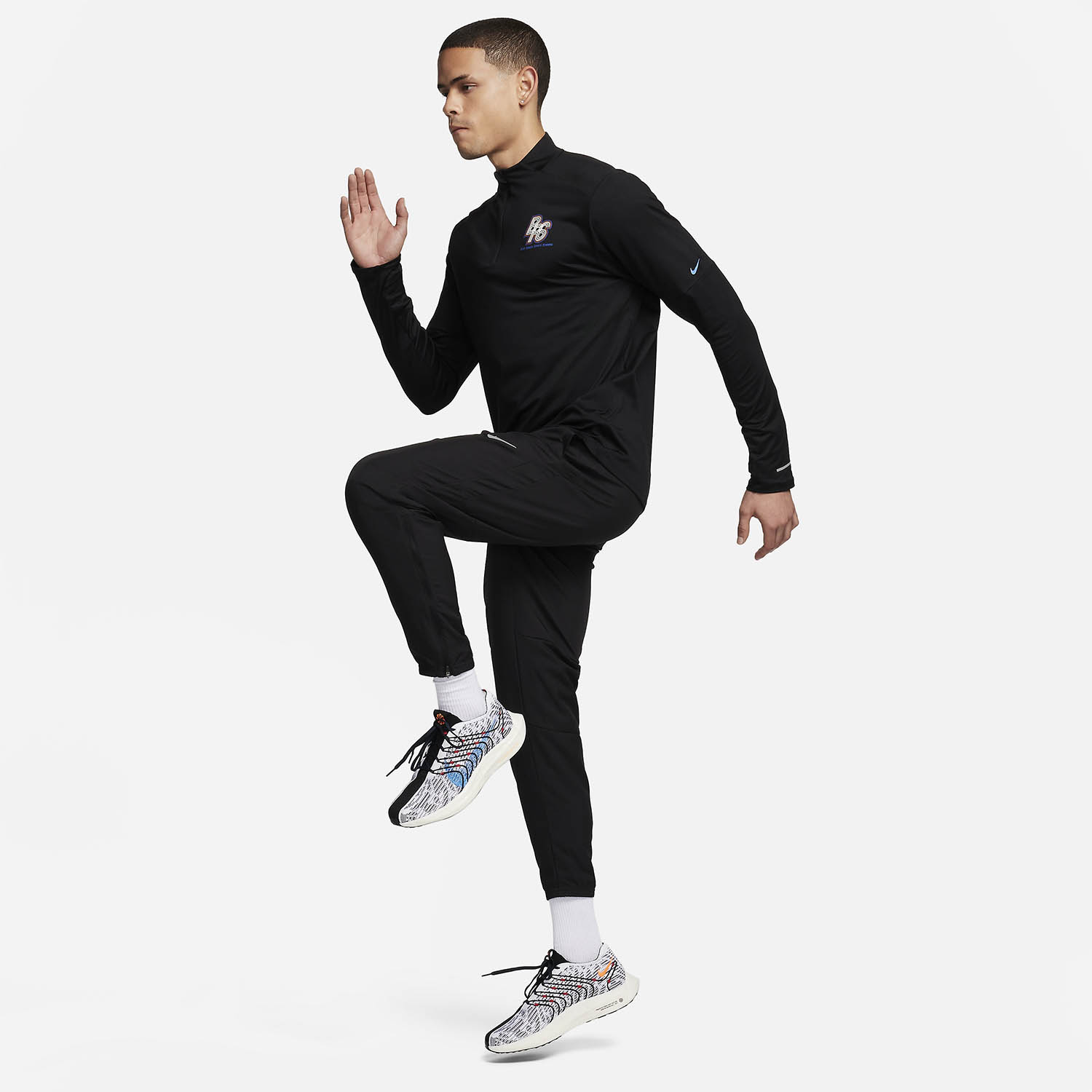 Nike Dri-FIT Element Energy BRS Camisa - Black/Hyper Royal