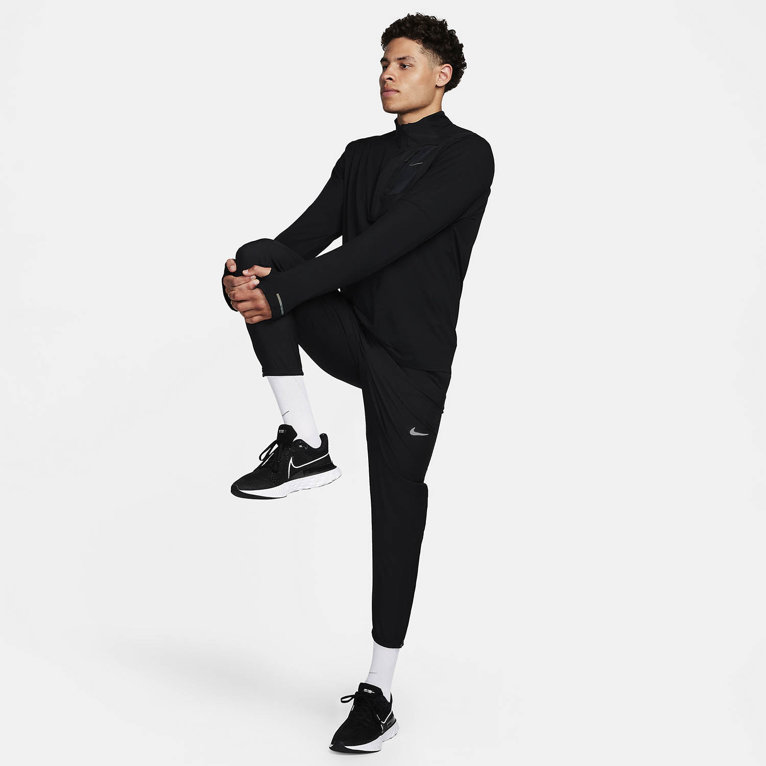 Nike Dri-FIT Element Men's Running Shirt - Black