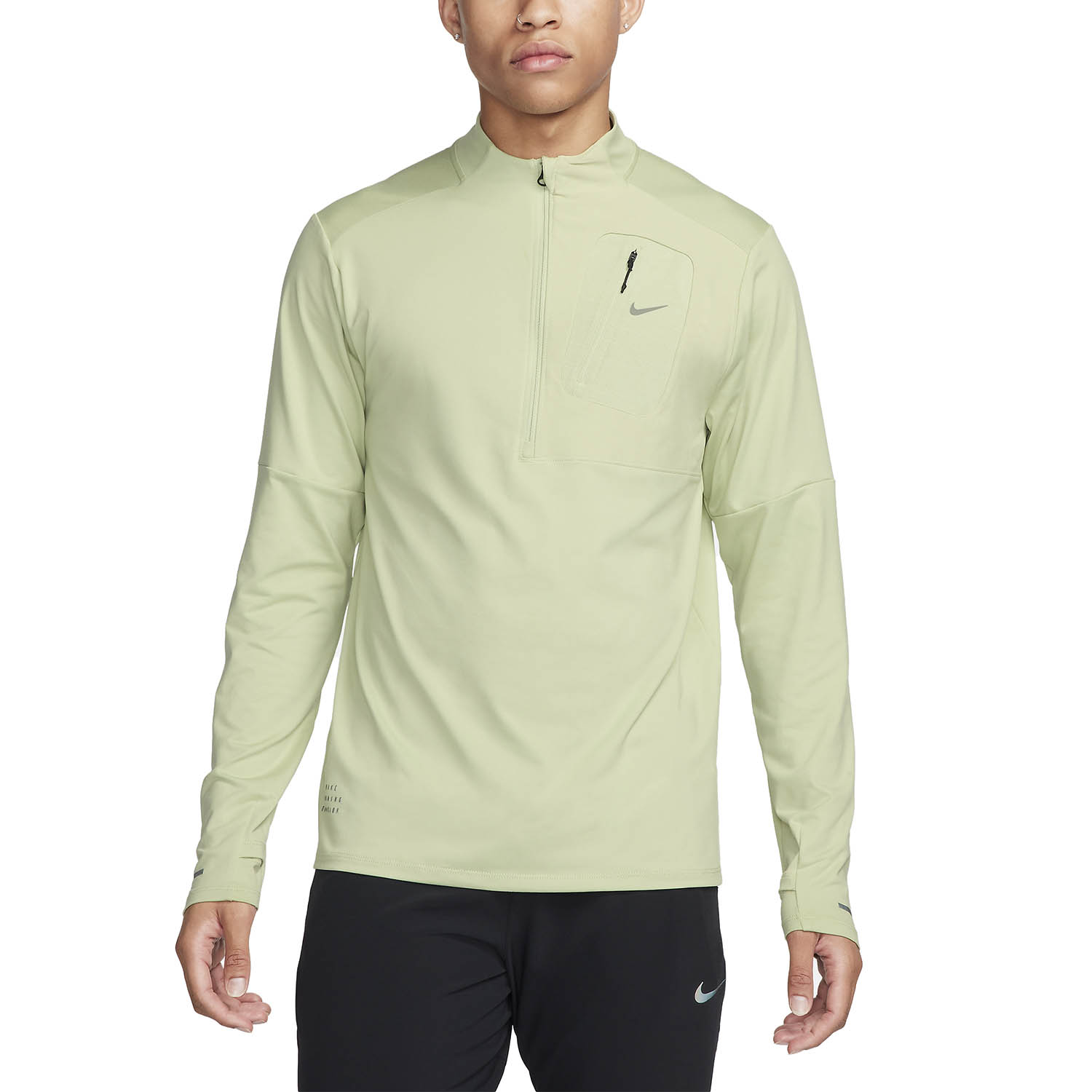 Nike Dri-FIT Element Shirt - Olive Aura/Black/Black Reflective