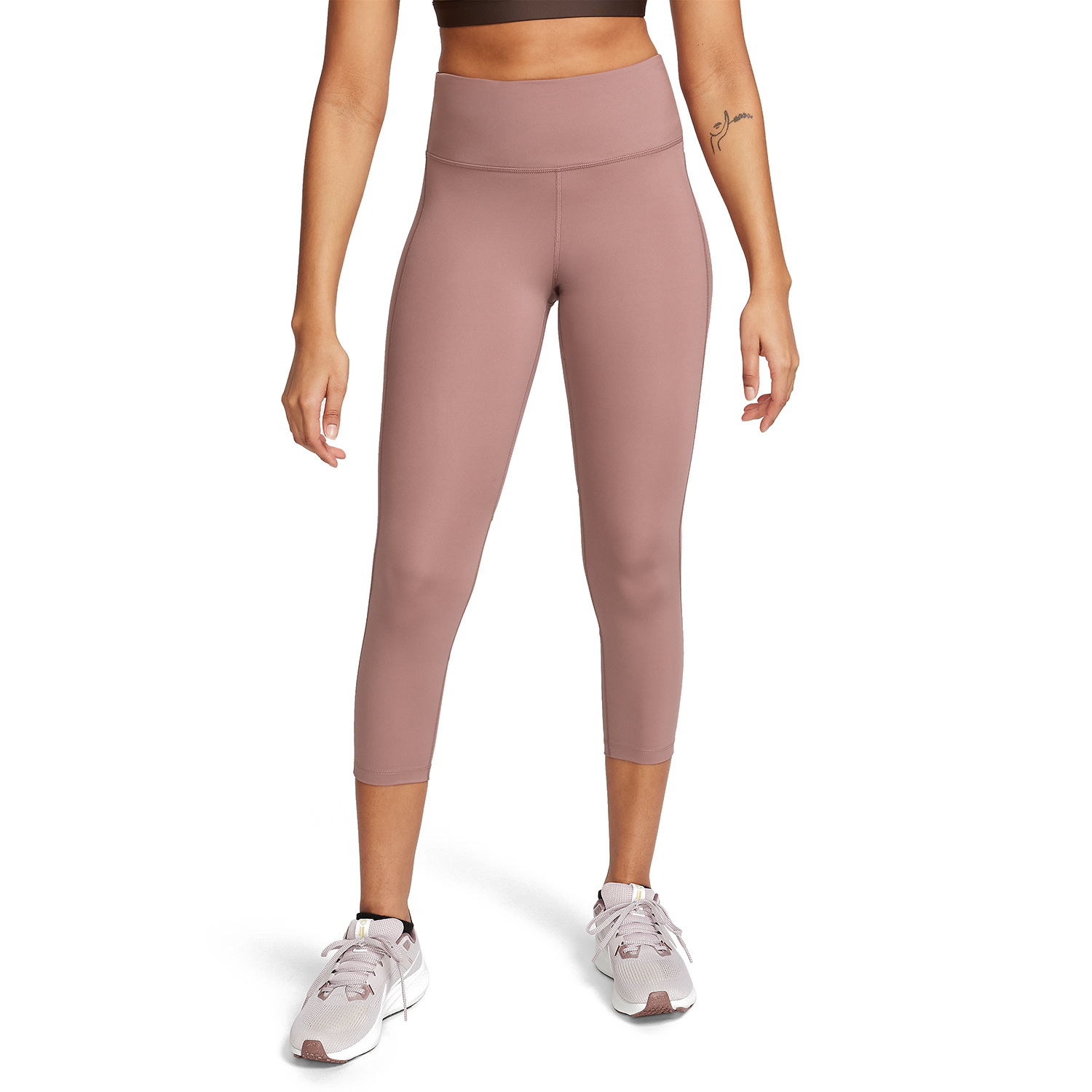 Nike Dri-FIT Fast 3/4 Tights - Smokey Mauve/Reflective Silver