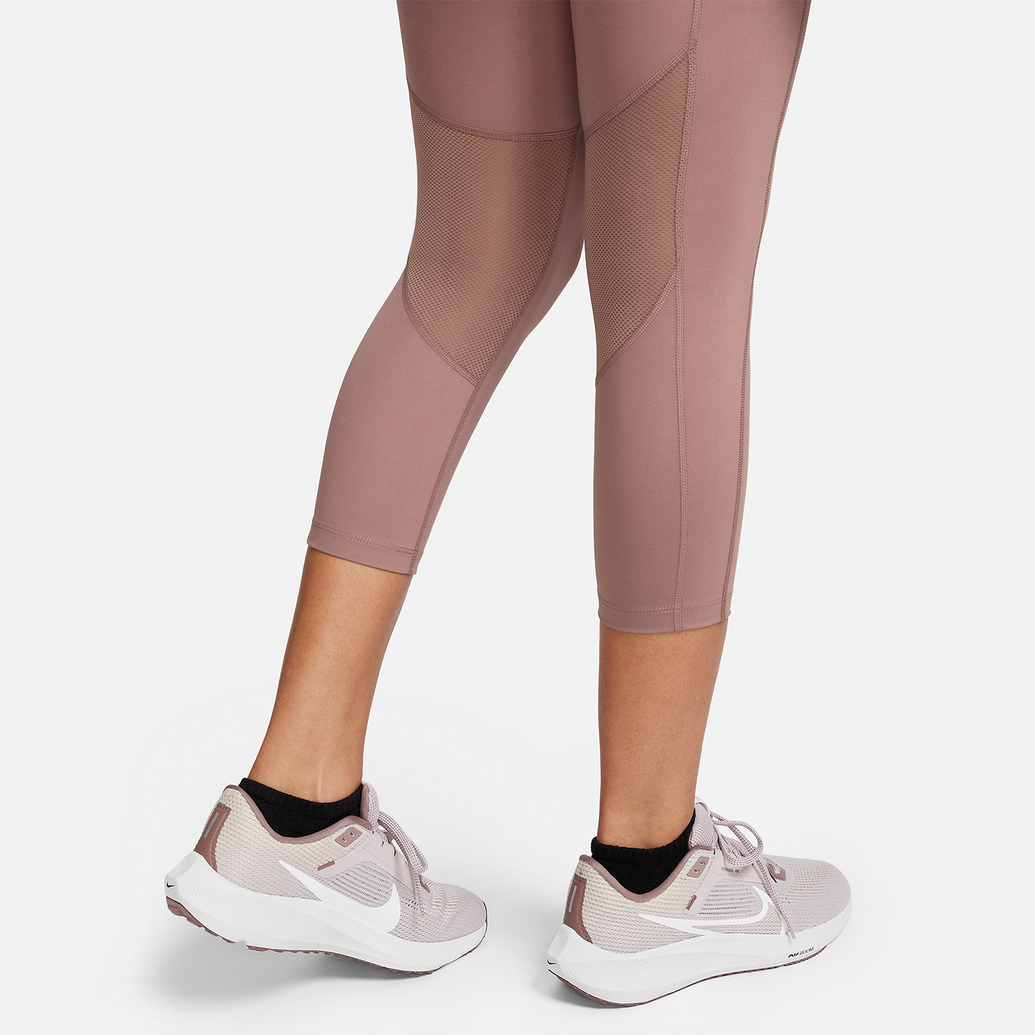 Nike Dri-FIT Fast 3/4 Tights - Smokey Mauve/Reflective Silver