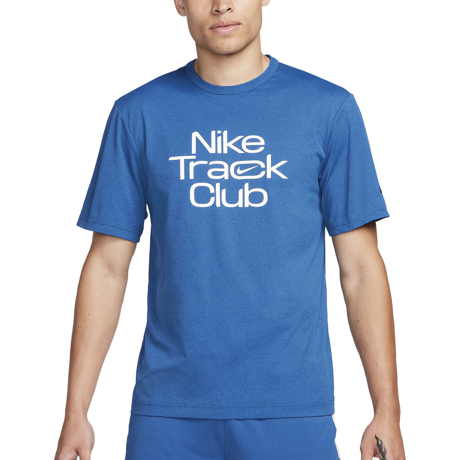 Nike Dri-FIT Hyverse Track Club T-Shirt - Court Blue/Summit White