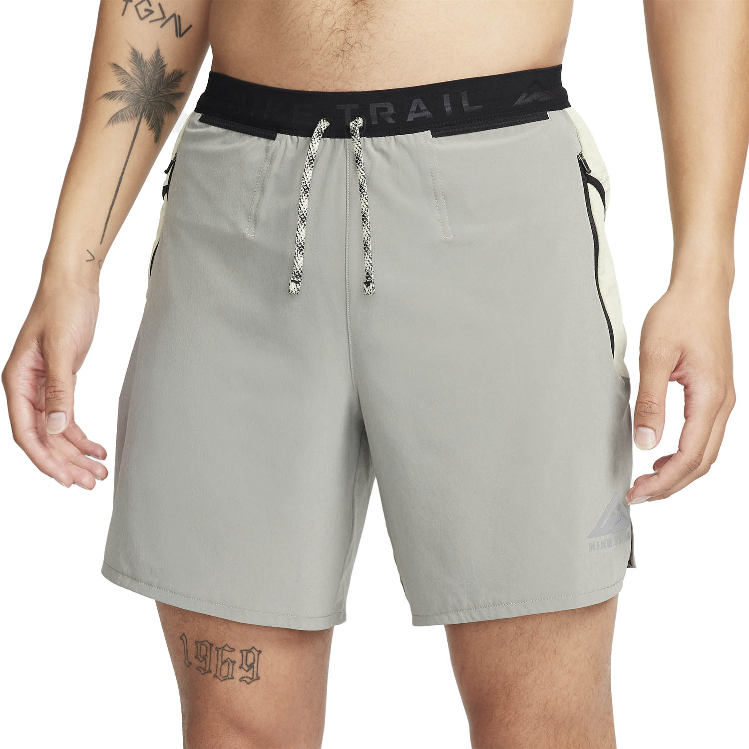 Nike Dri-FIT Second Sunrise 7in Shorts - Dark Stucco/Olive Aura/Summit White