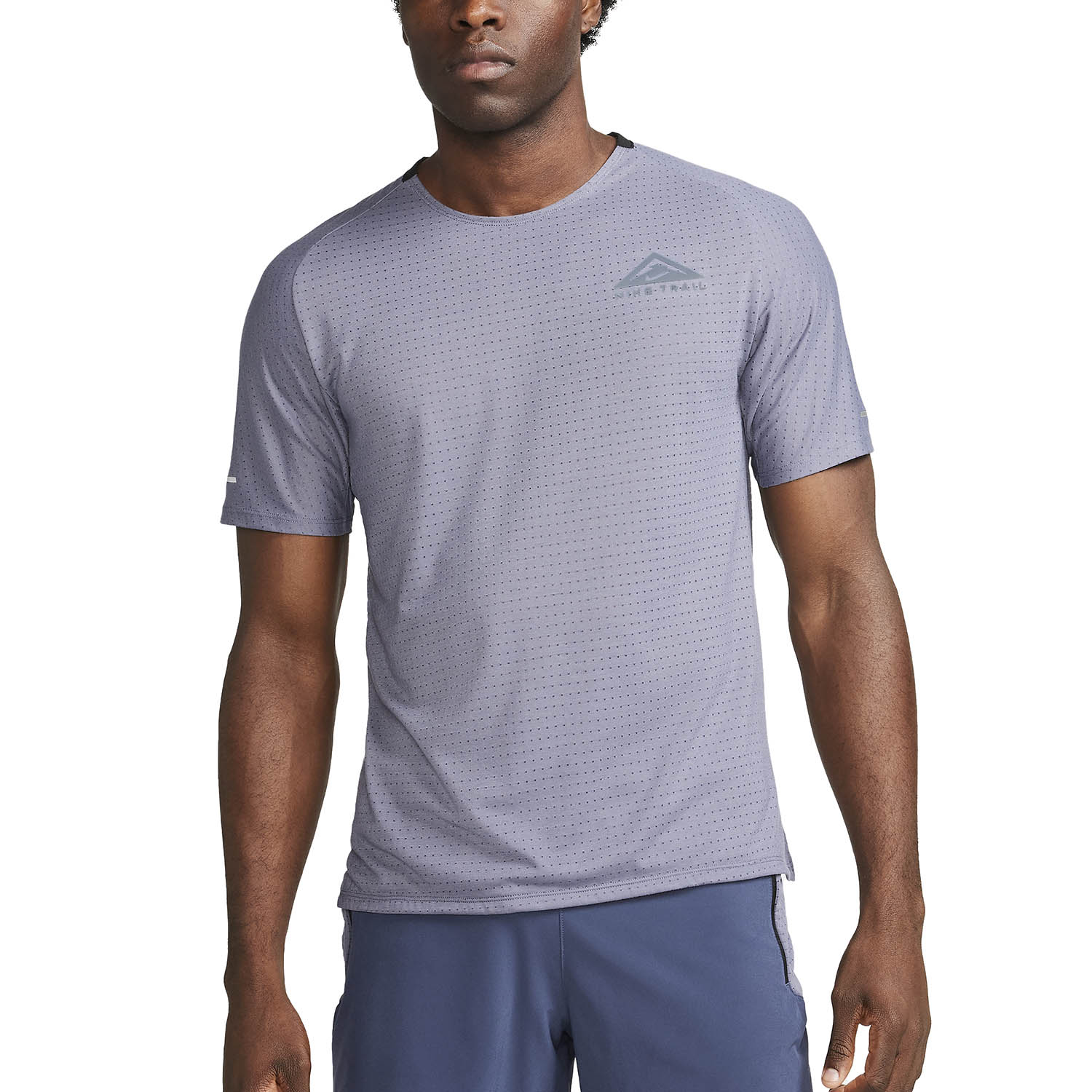 Nike Dri-FIT Solar Chase T-Shirt - Light Carbon/Black
