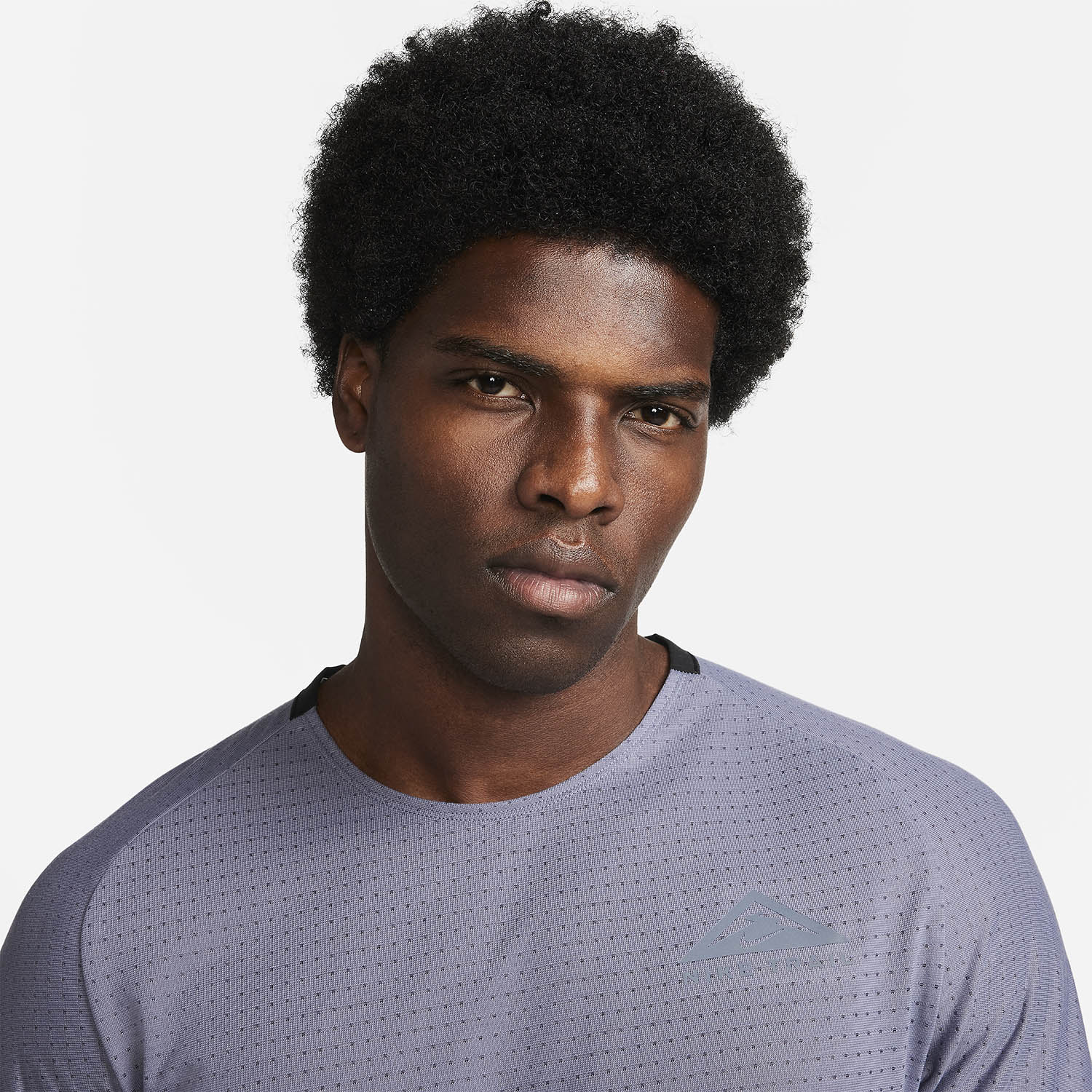 Nike Dri-FIT Solar Chase Camiseta - Light Carbon/Black