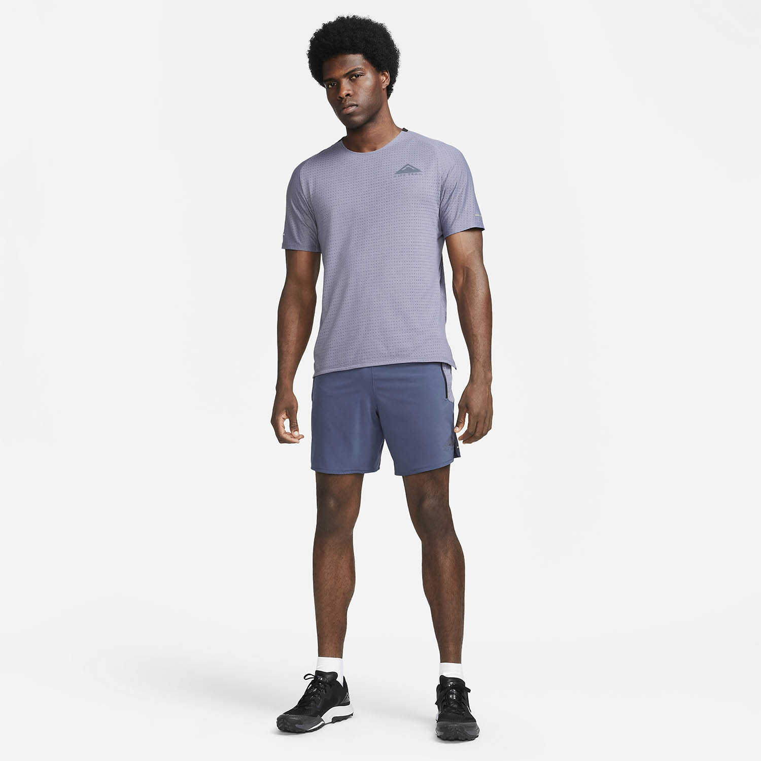 Nike Dri-FIT Solar Chase T-Shirt - Light Carbon/Black