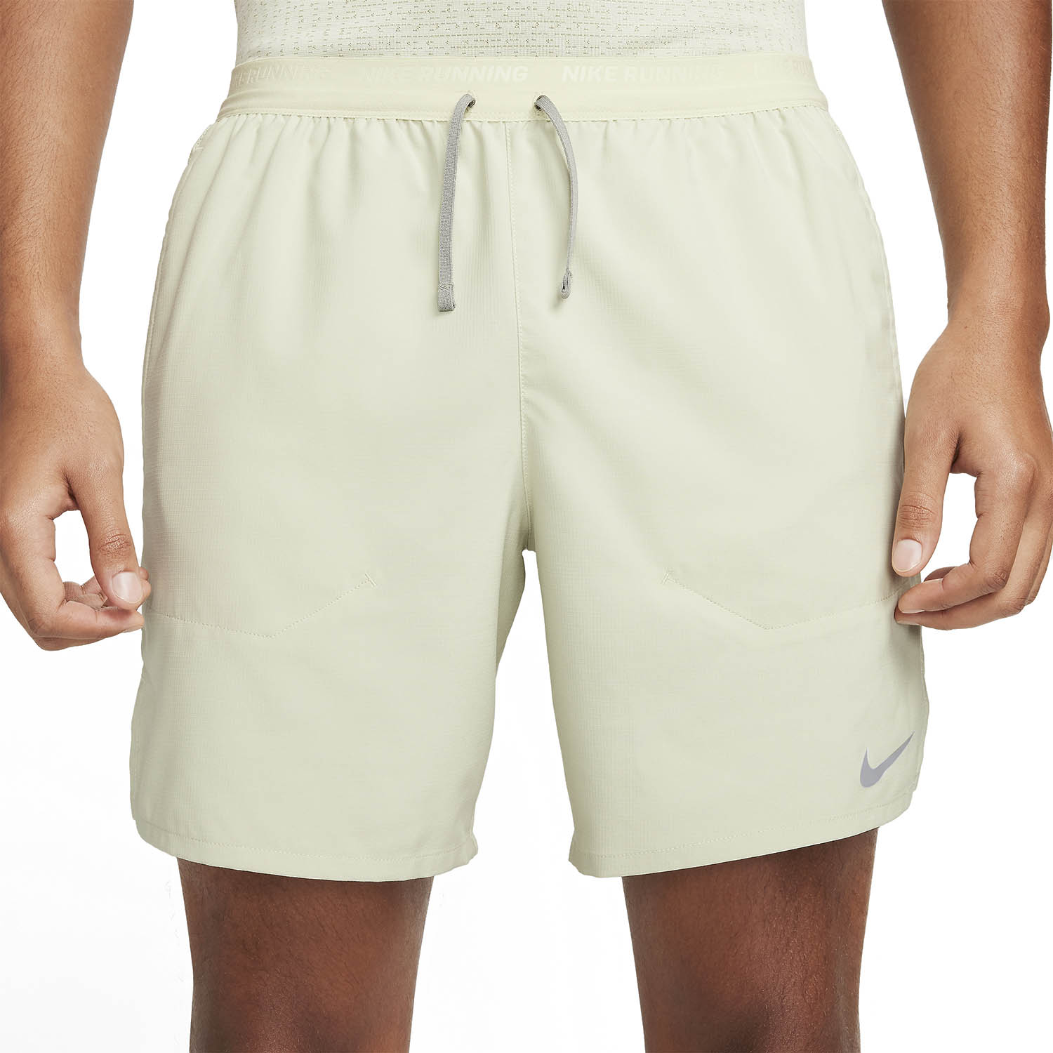 Nike Dri-FIT Stride 2 in 1 7in Shorts - Olive Aura/Dark Stucco/Reflective Silver