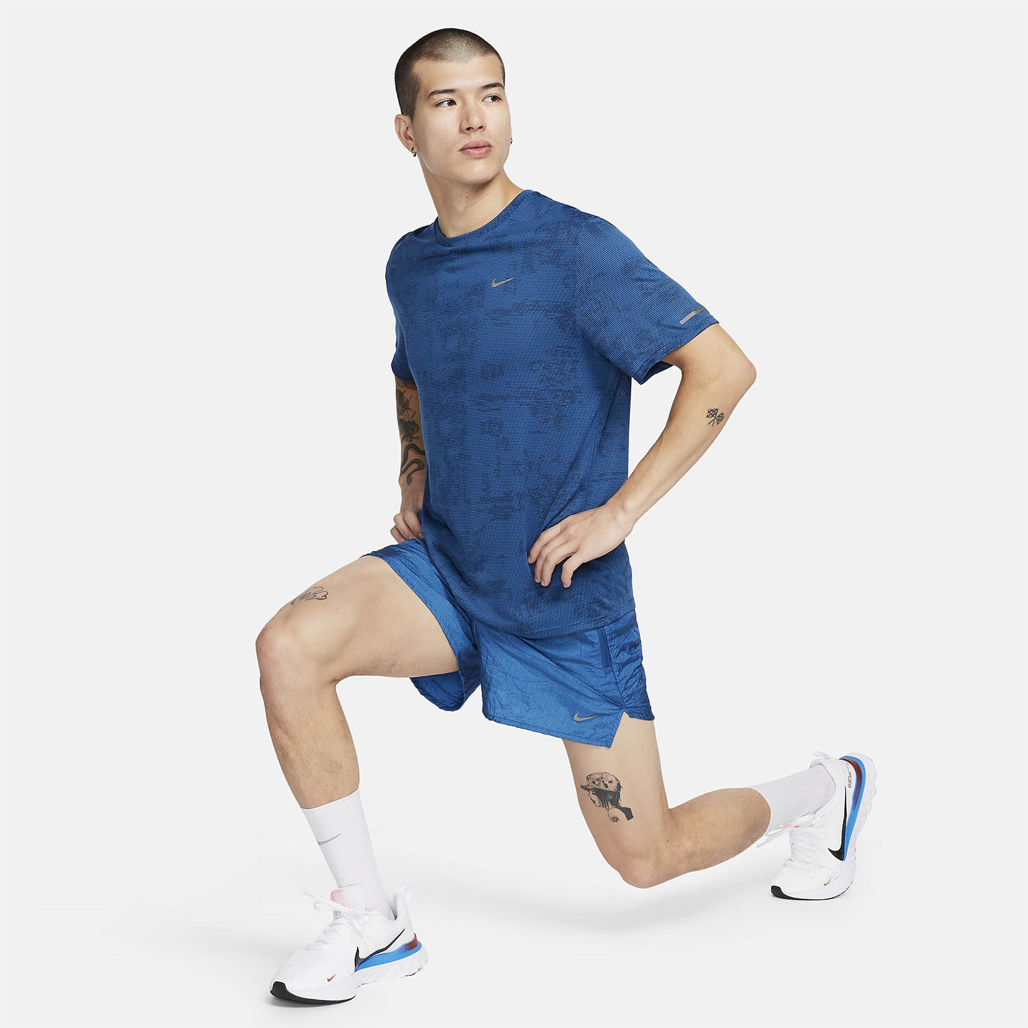 Nike Dri-FIT Stride 5in Pantaloncini - Court Blue/Black/Black Reflective