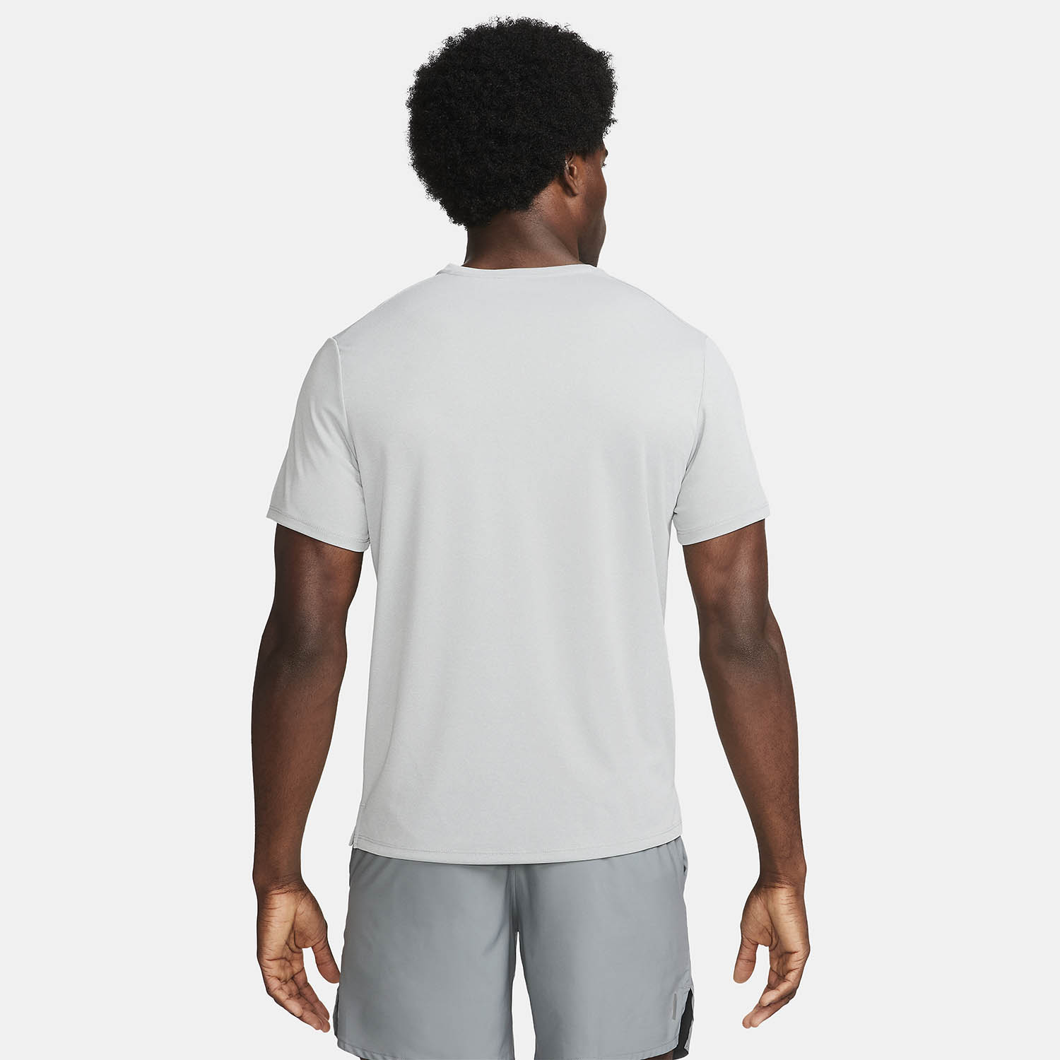 Nike Dri-FIT UV Run Division Miler T-Shirt - Grey Fog/Particle Grey/Reflective Silver