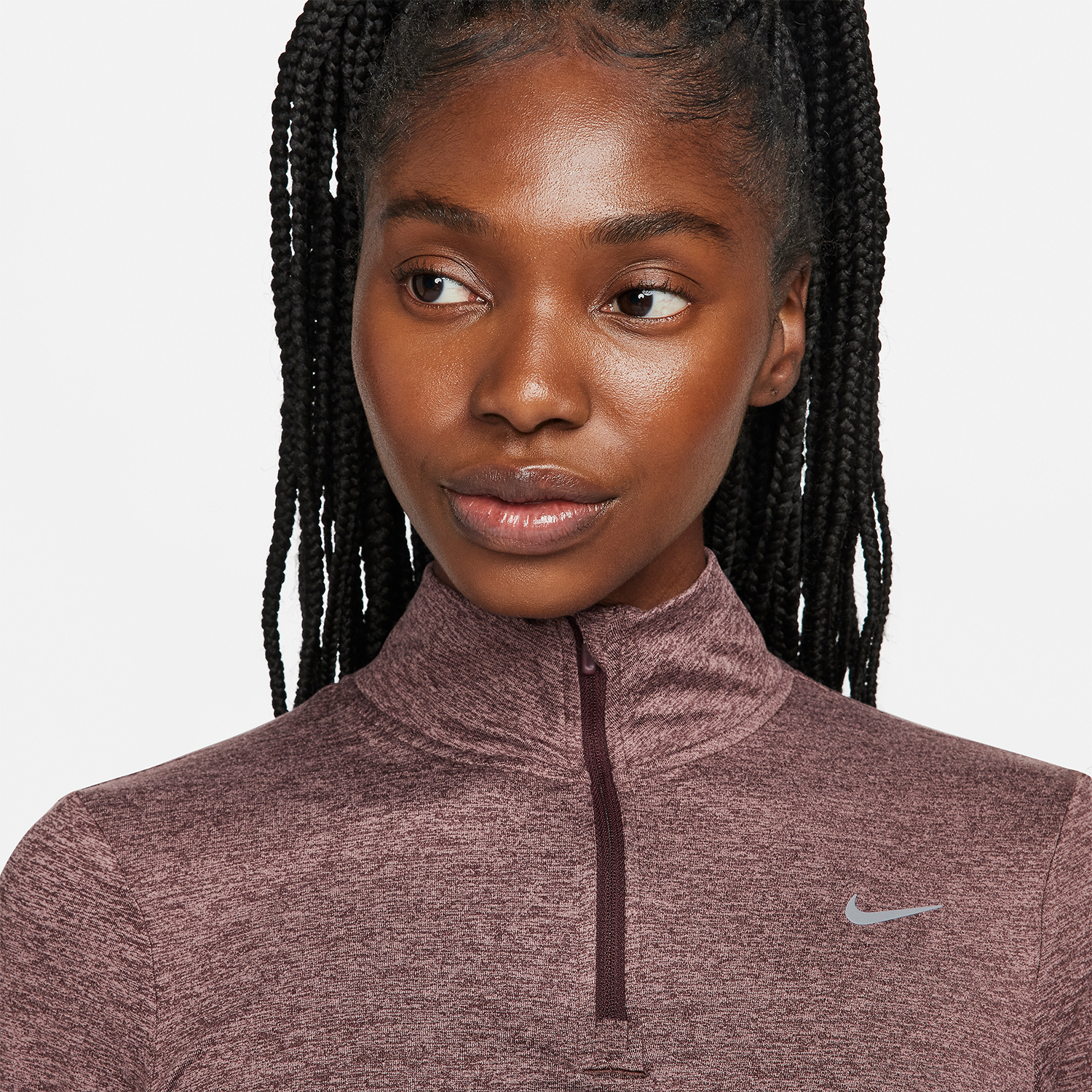 Nike Element Shirt - Burgundy Crush/Reflective Silver