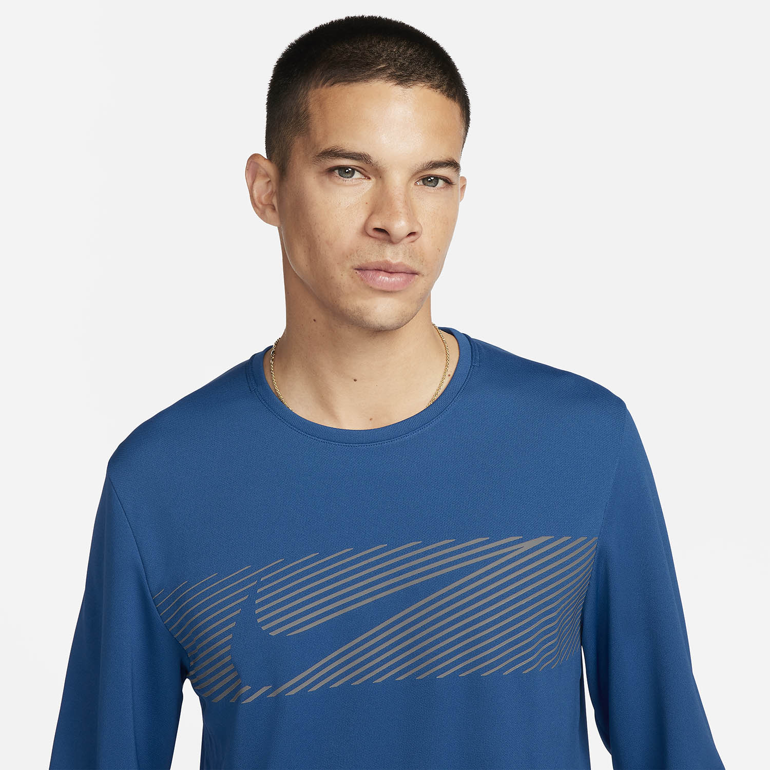 Nike Miler Flash Shirt - Court Blue/Reflective Silver