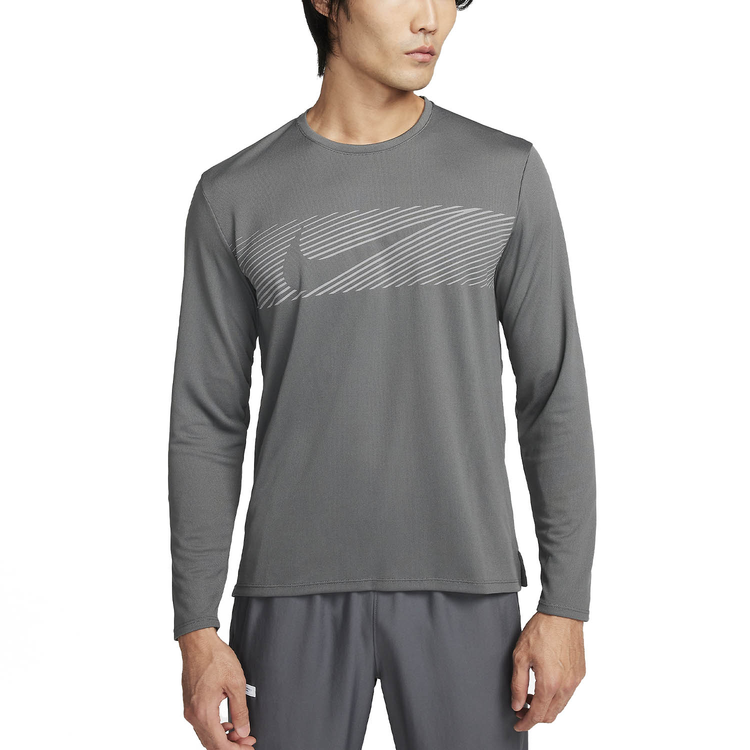 Nike Miler Flash Maglia - Iron Grey/Reflective Silver