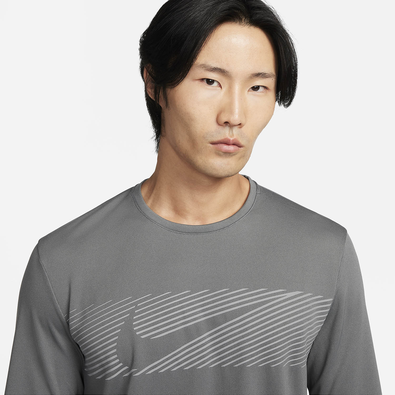 Nike Miler Flash Shirt - Iron Grey/Reflective Silver