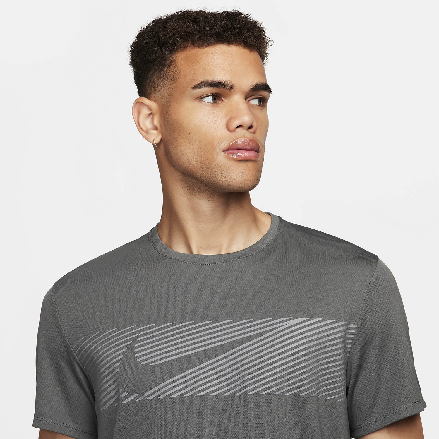 Nike Miler Flash T-Shirt - Iron Grey/Reflective Silver