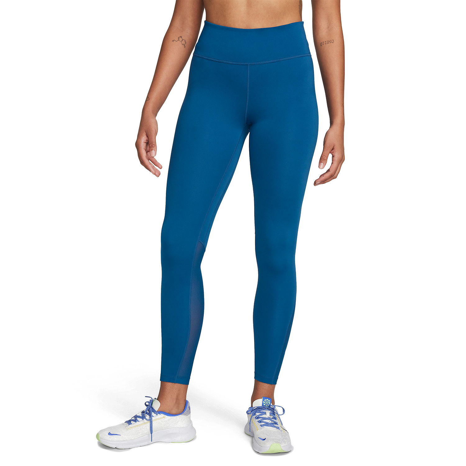 Nike One Mid Rise 7/8 Women's Training Tights - Court Blue/White