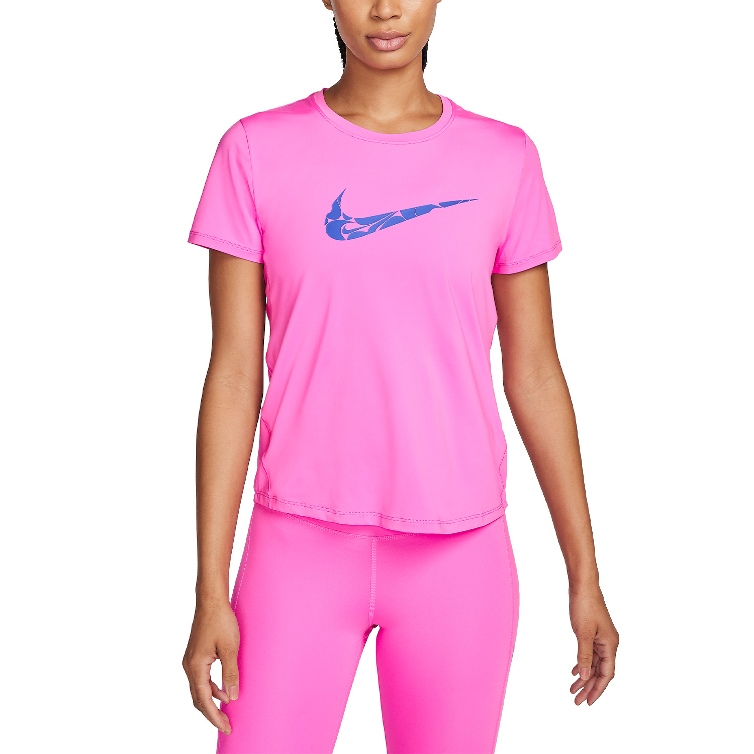 Nike One Swoosh Camiseta - Playful Pink/Hyper Royal