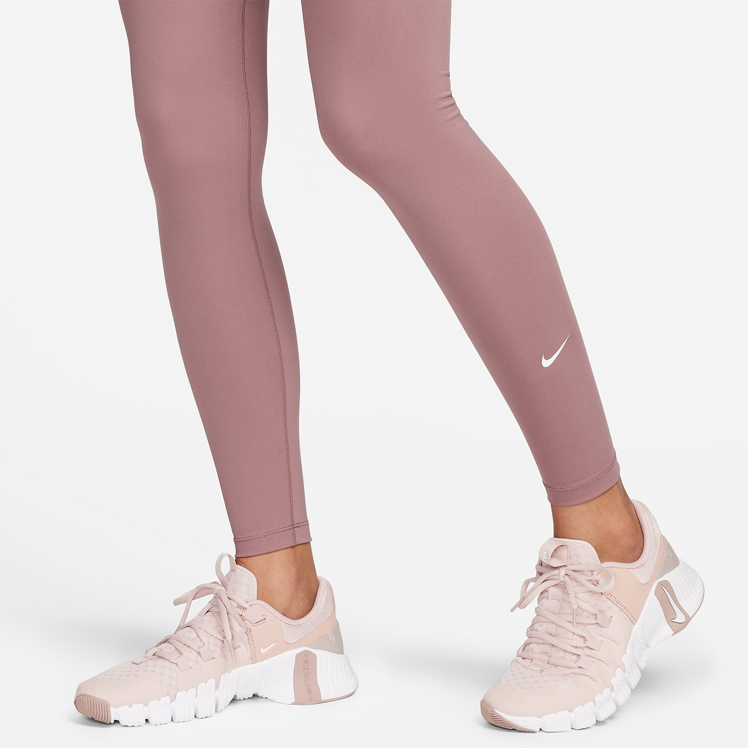 Nike One Tights - Smokey Mauve/White