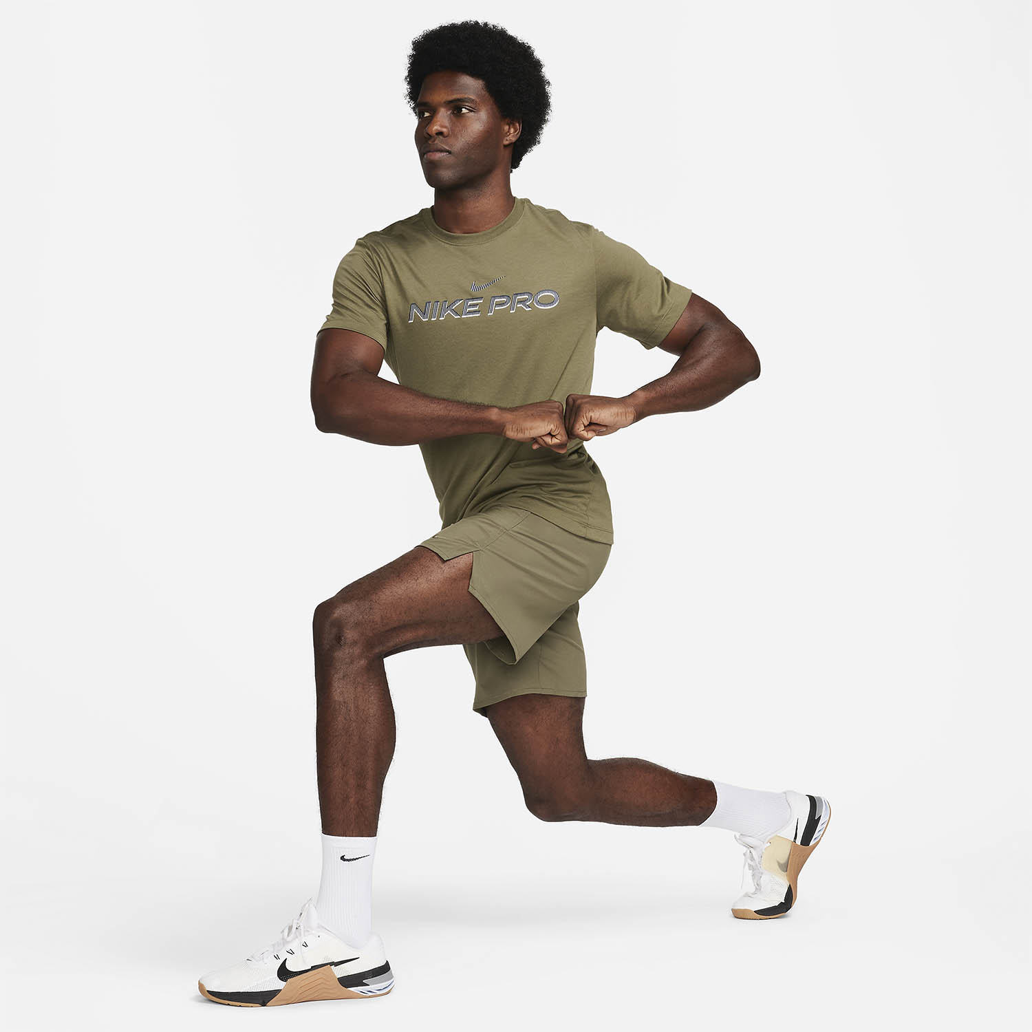 Nike Pro Fitness T-Shirt - Medium Olive
