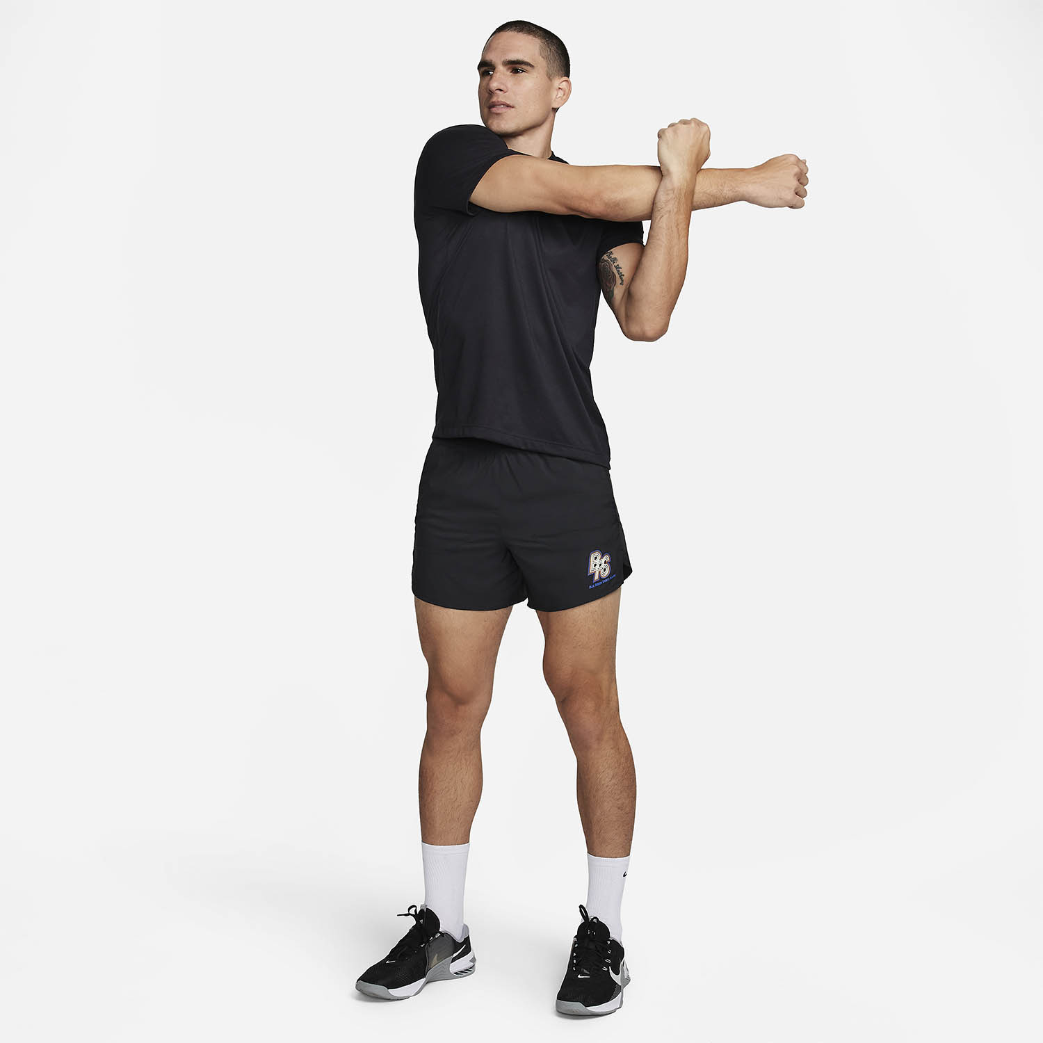 Nike Stride Energy 5in Shorts - Black/Hyper Royal